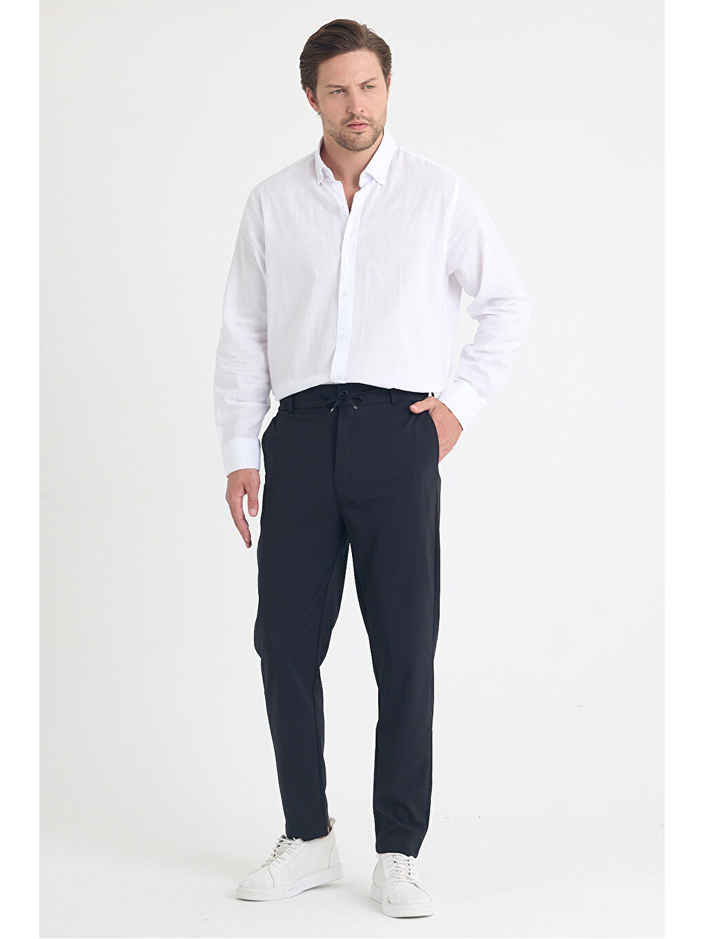 Erkek Siyah Jogger Kumaş Pantolon