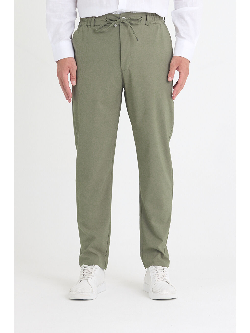 Erkek Haki Jogger Kumaş Pantolon-2