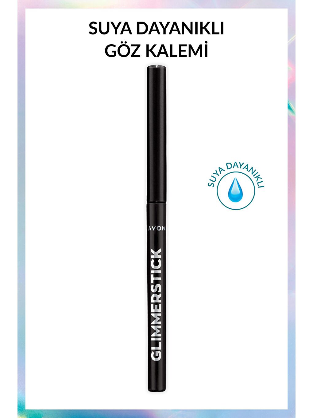 AVON Renksiz Glimmersticks Asansörlü Açılıp Kapanabilen Göz Kalemi Blackest Black