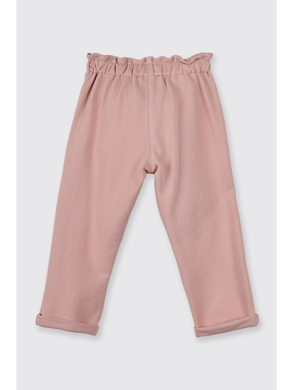 Kız Bebek Örme Pembe Pantolon-1