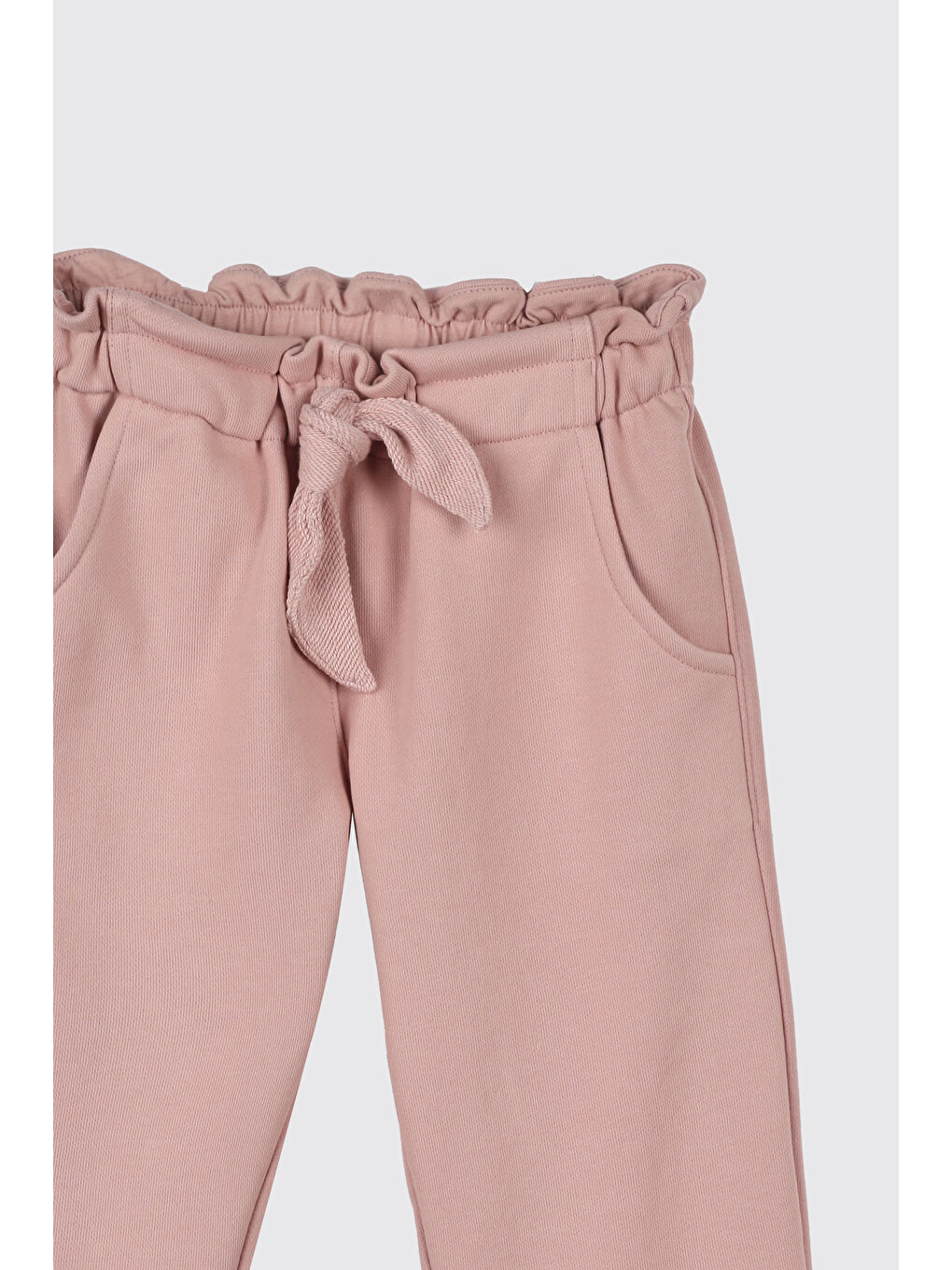 Kız Bebek Örme Pembe Pantolon-2