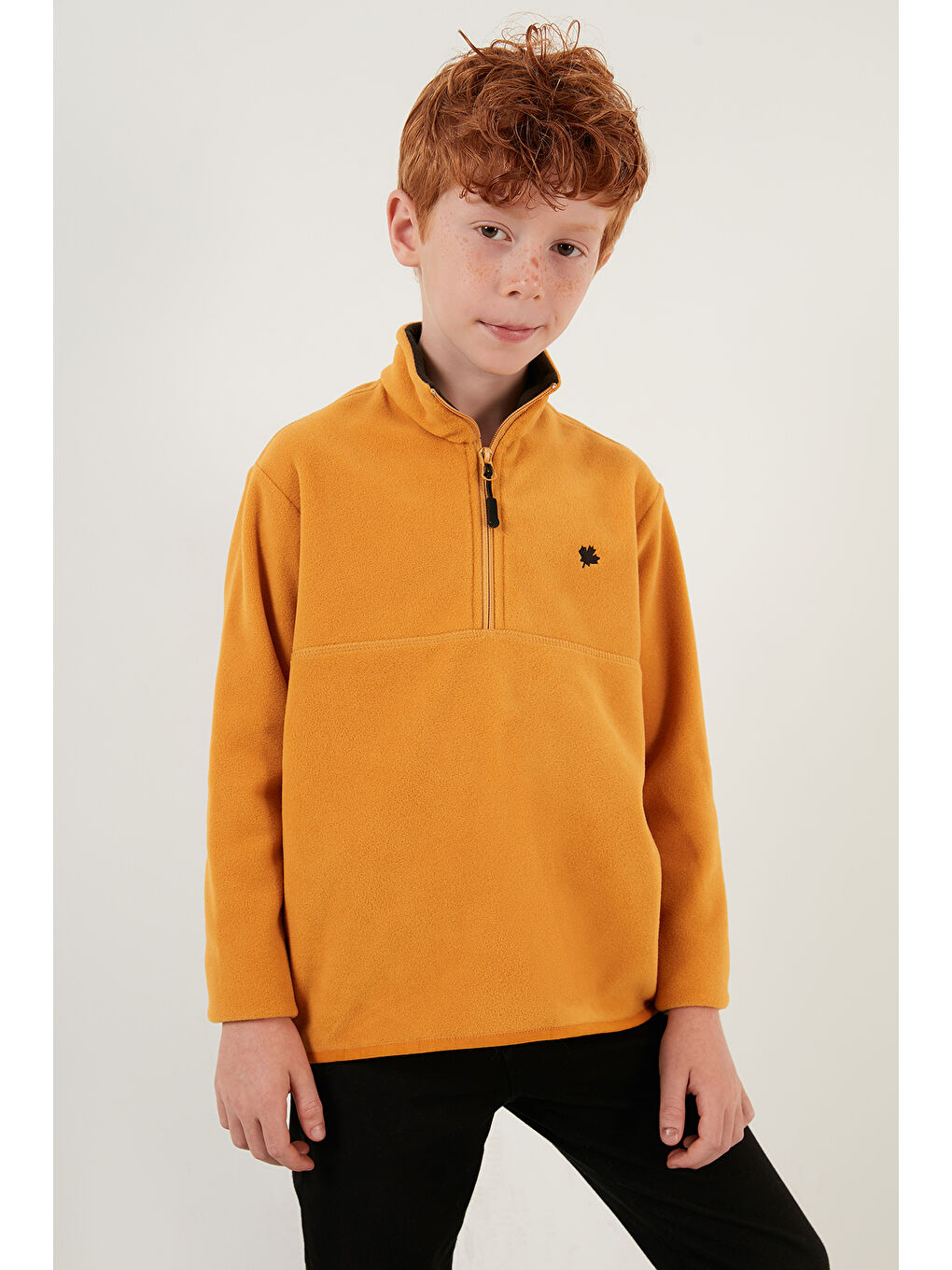 Sarı Yumuşak Dokulu Fermuarlı Dik Yaka Şardonlu 2'li Paket Polar 5905002S2-2