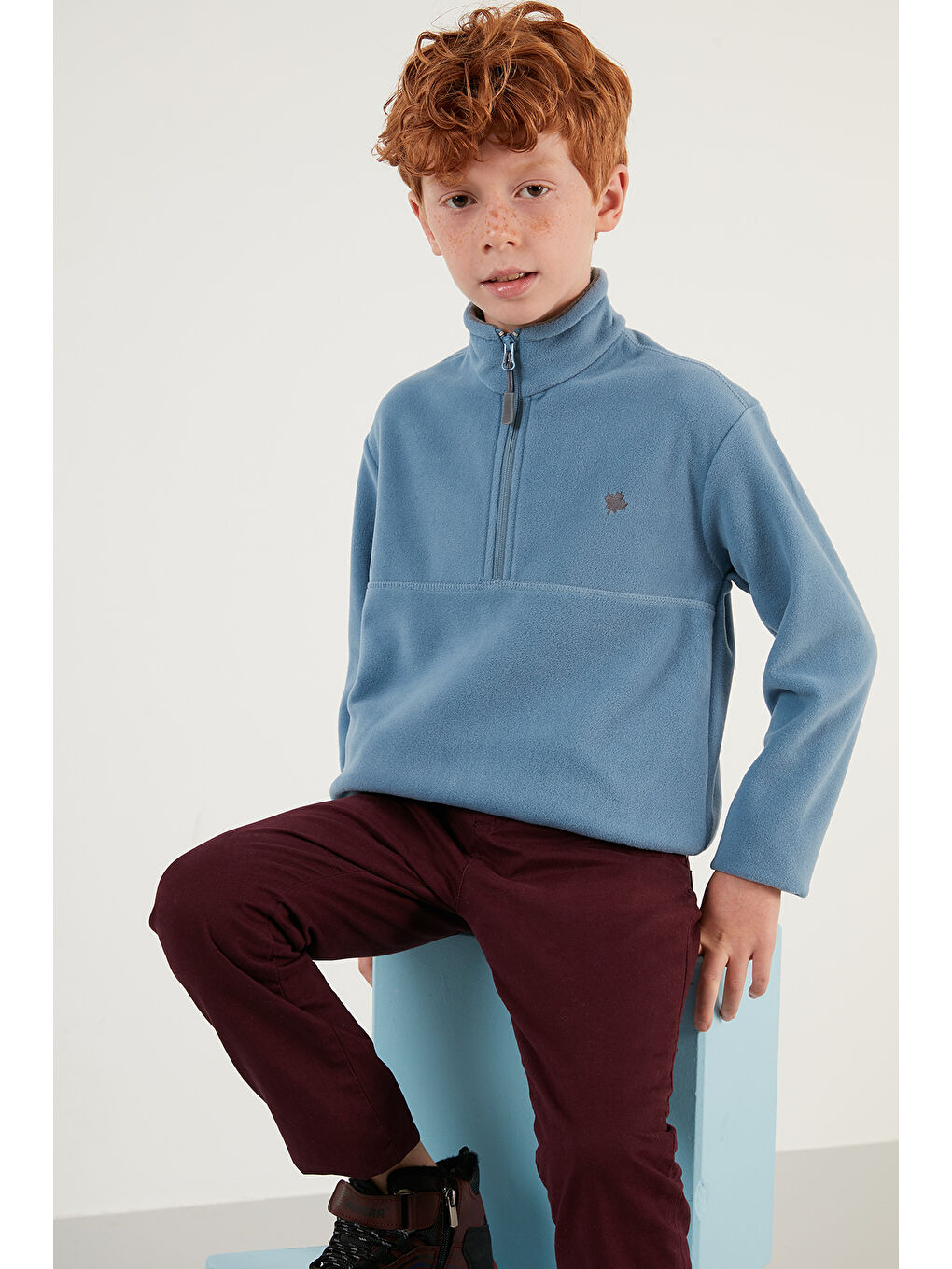 Sarı Yumuşak Dokulu Fermuarlı Dik Yaka Şardonlu 2'li Paket Polar 5905002S2-3