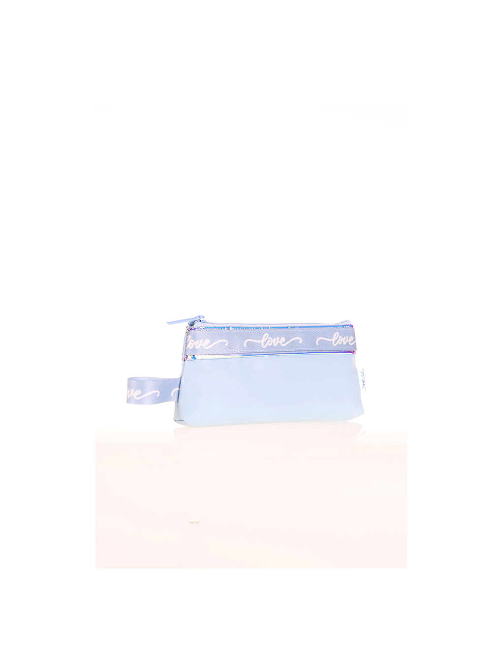 Kaukko Renksiz Mirror Baggy Kalem Çantası Blue K2668 - 1