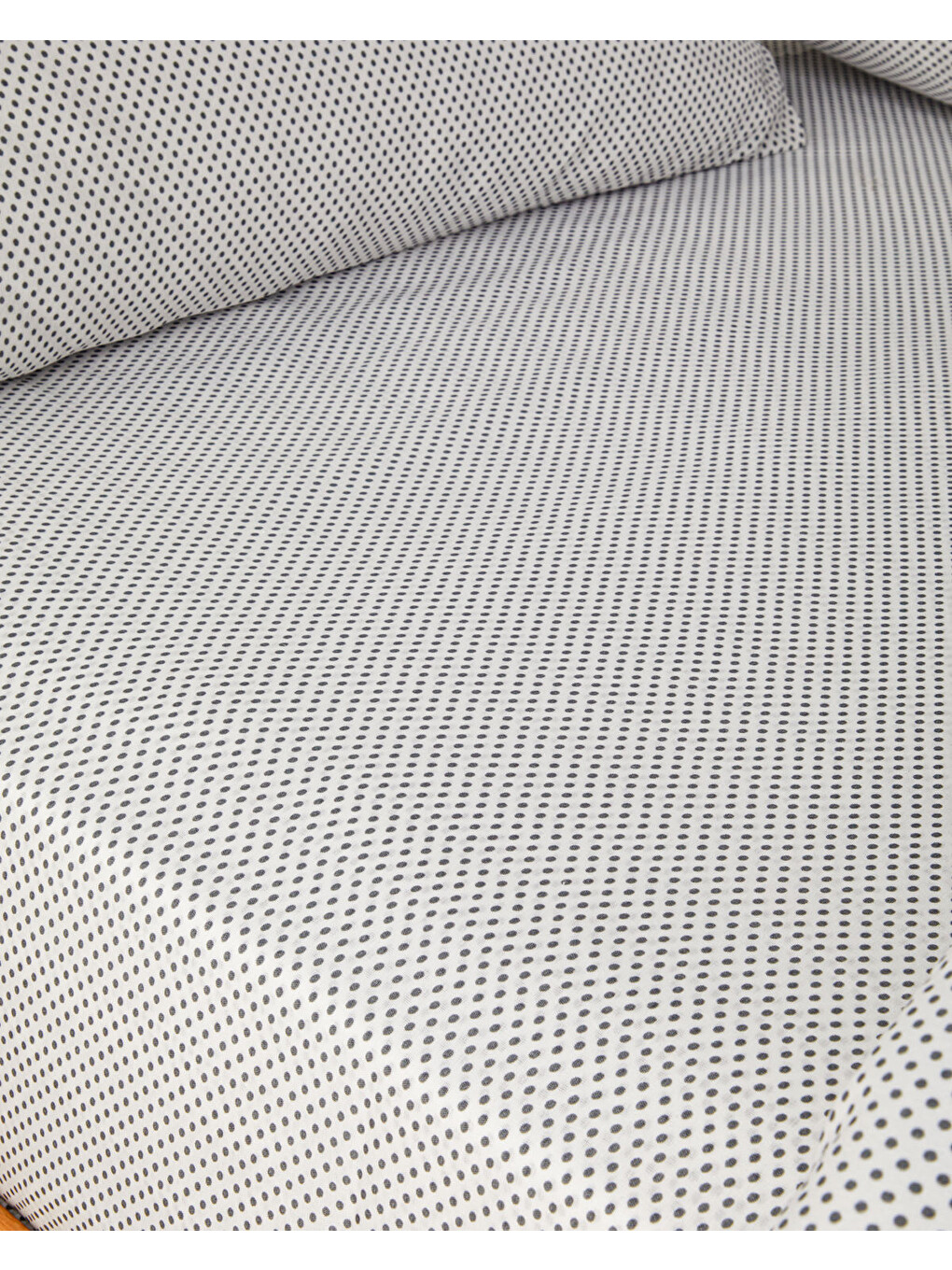 Sweet Dots Kolay Ütülenir Çarşaflı Çift Kişilik Nevresim Takımı 200x220 Cm Koyu Gri-3
