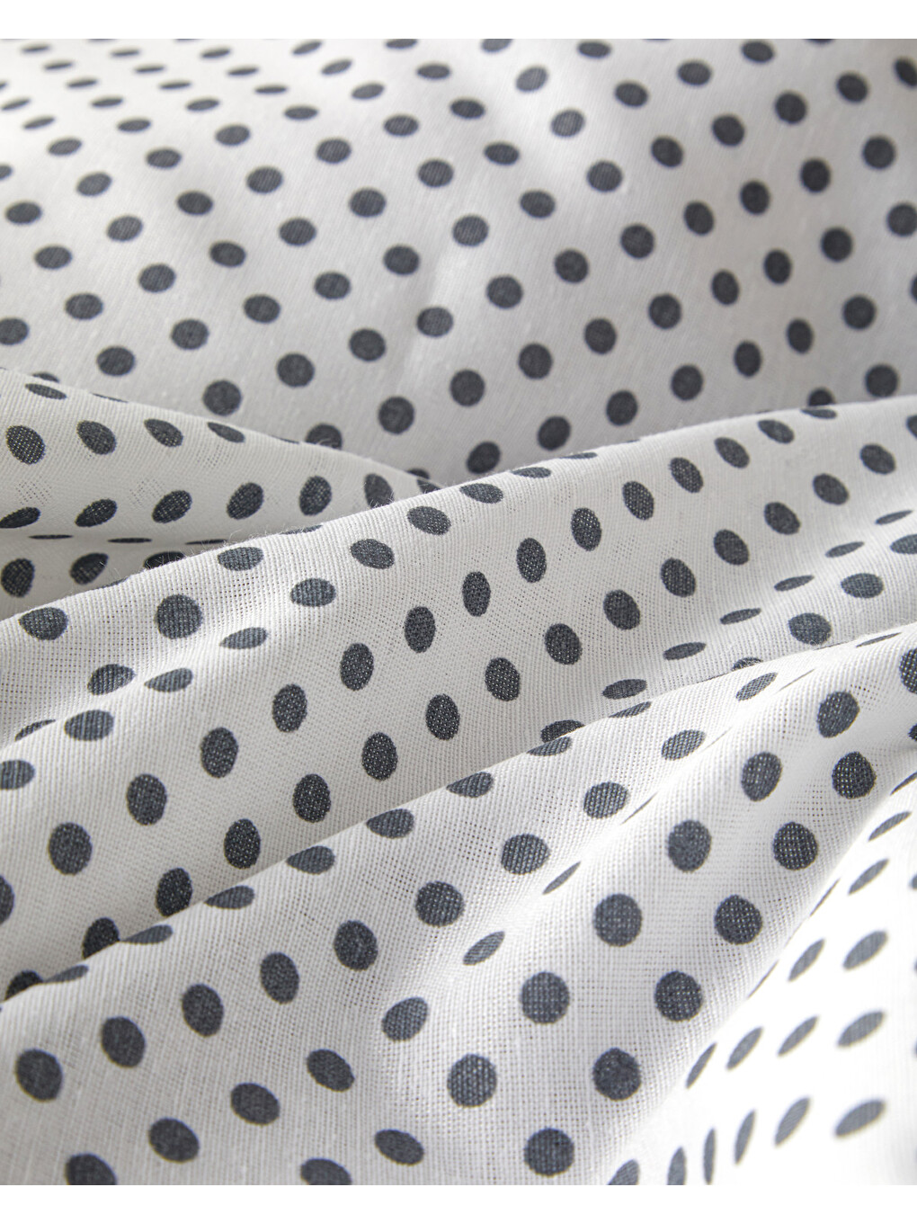 Sweet Dots Kolay Ütülenir Çarşaflı Çift Kişilik Nevresim Takımı 200x220 Cm Koyu Gri-6