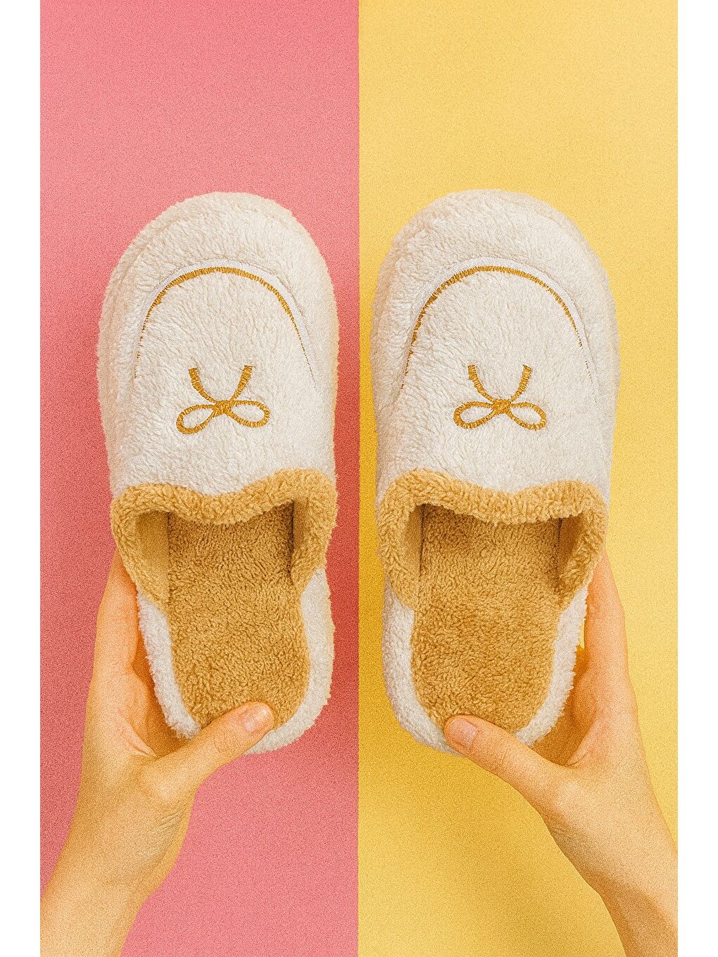 Gri AMORE Kapalı Kadın Ev Terliği Günlük Rahat Kışlık Terlik