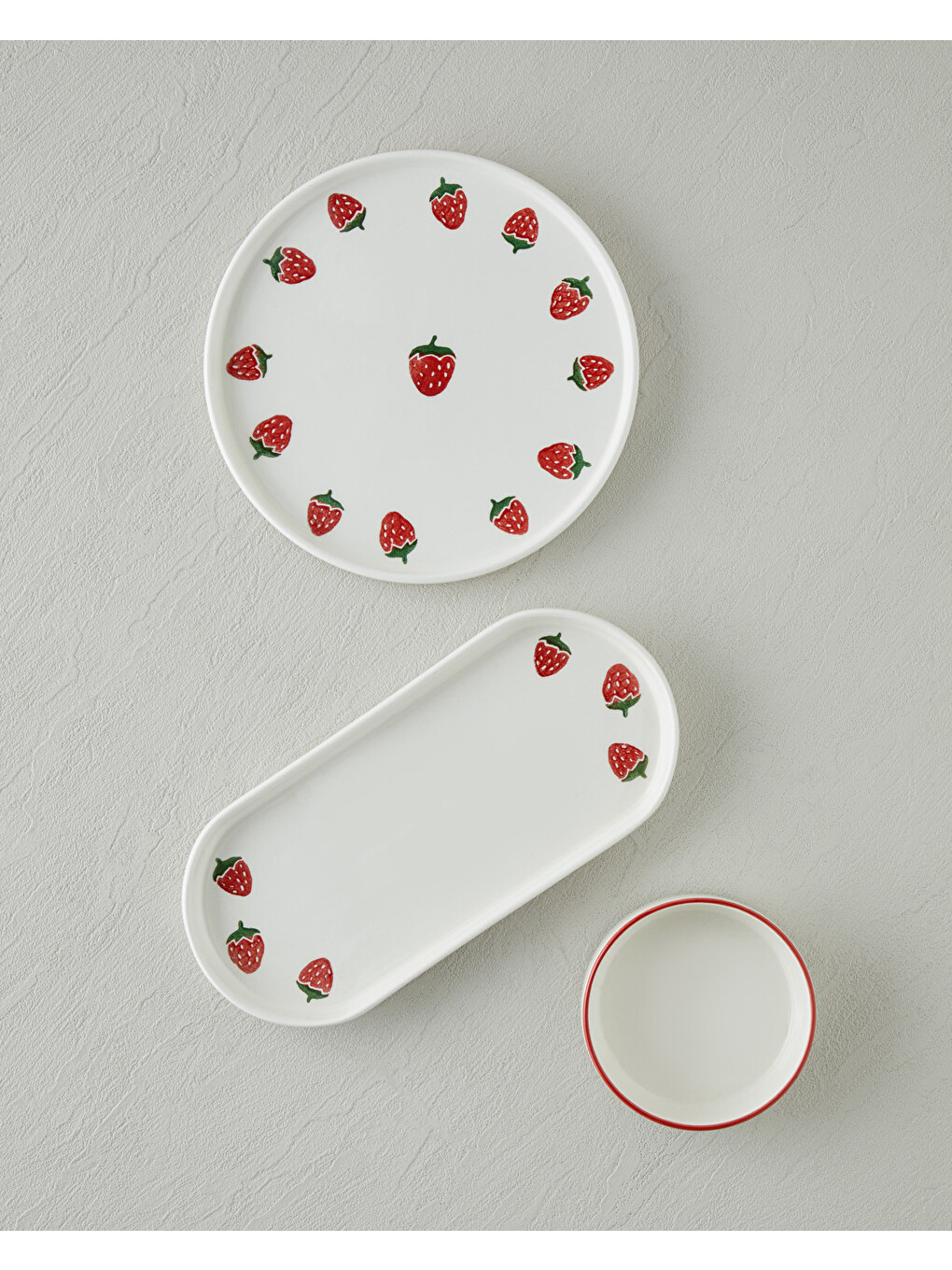 Berry Seramik Kahvaltı Takımı 10 Parça 4 Kişilik Pembe-1