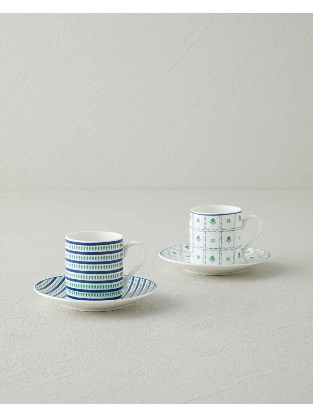 Nautica New Bone China 4 Parça 2 Kişilik Kahve Fincan Takımı 80 Ml Mavi-1