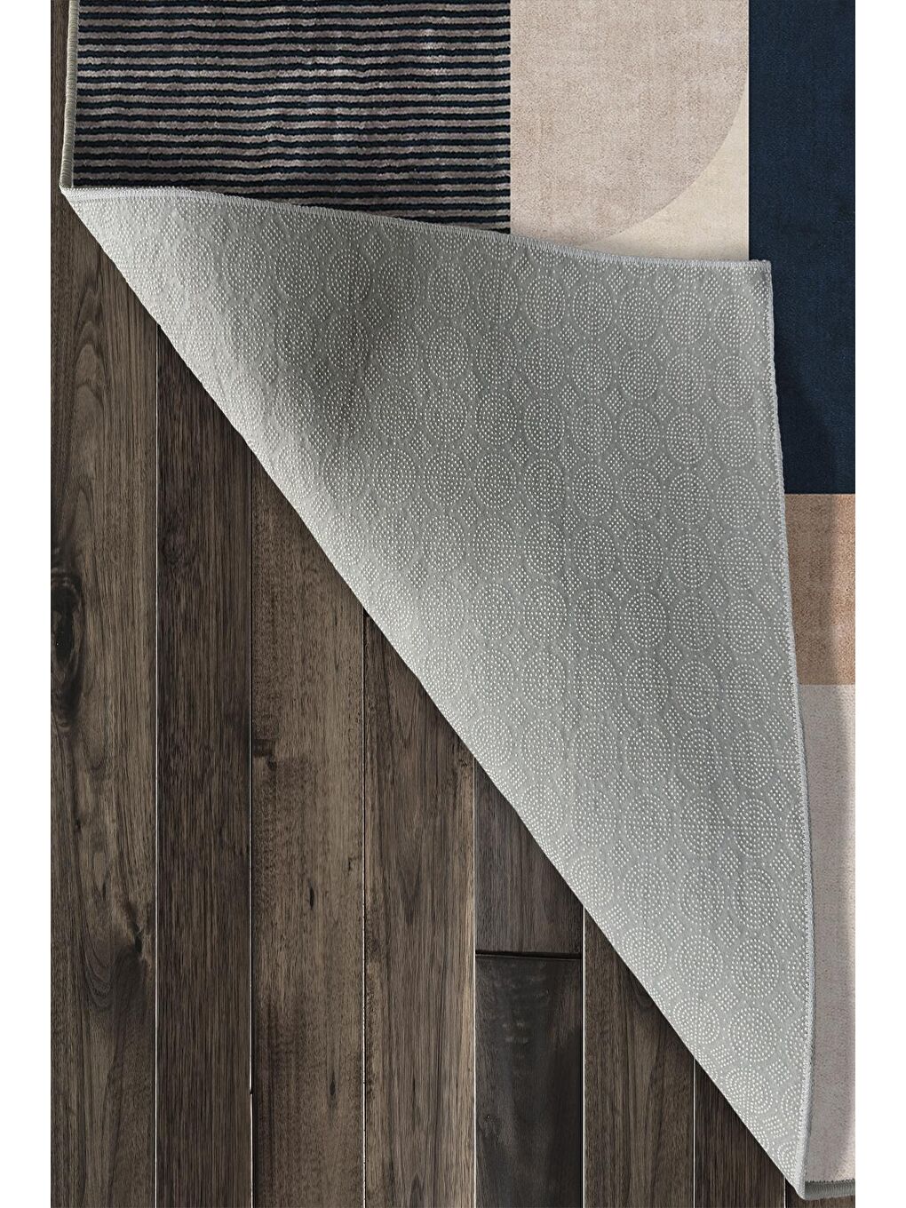 Ekru Özel Tasarım, Kaymaz Taban, İnce, Yıkanabilir, Modern Halı WOOKECE1507 120x180-6