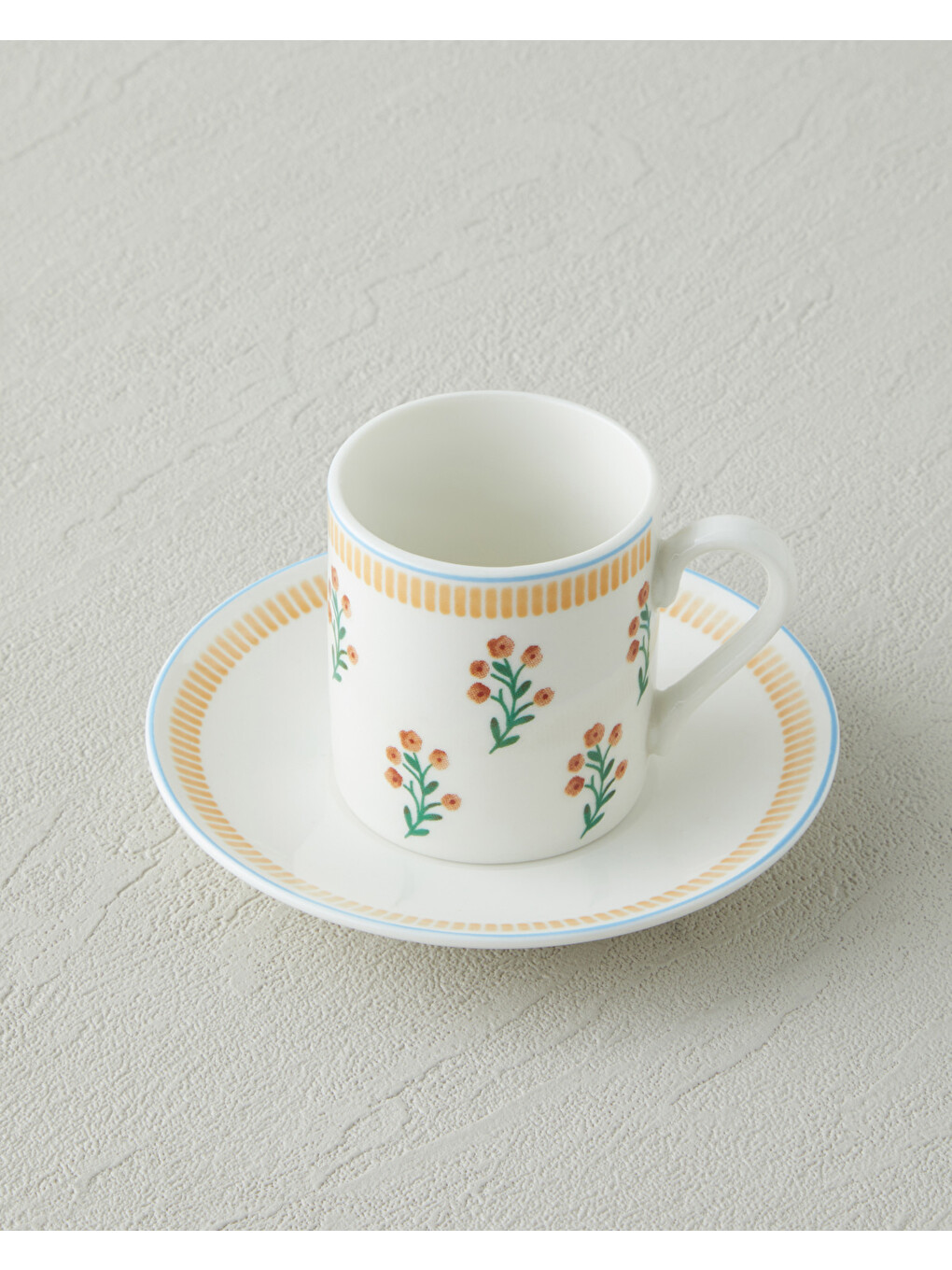 Lumina New Bone China 4 Parça 2 Kişilik Kahve Fincan Takımı 80 Ml Sarı-2