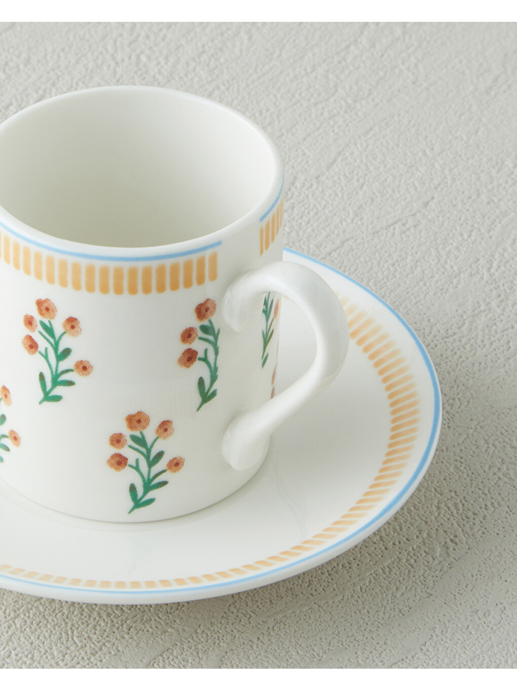 Lumina New Bone China 4 Parça 2 Kişilik Kahve Fincan Takımı 80 Ml Sarı-3