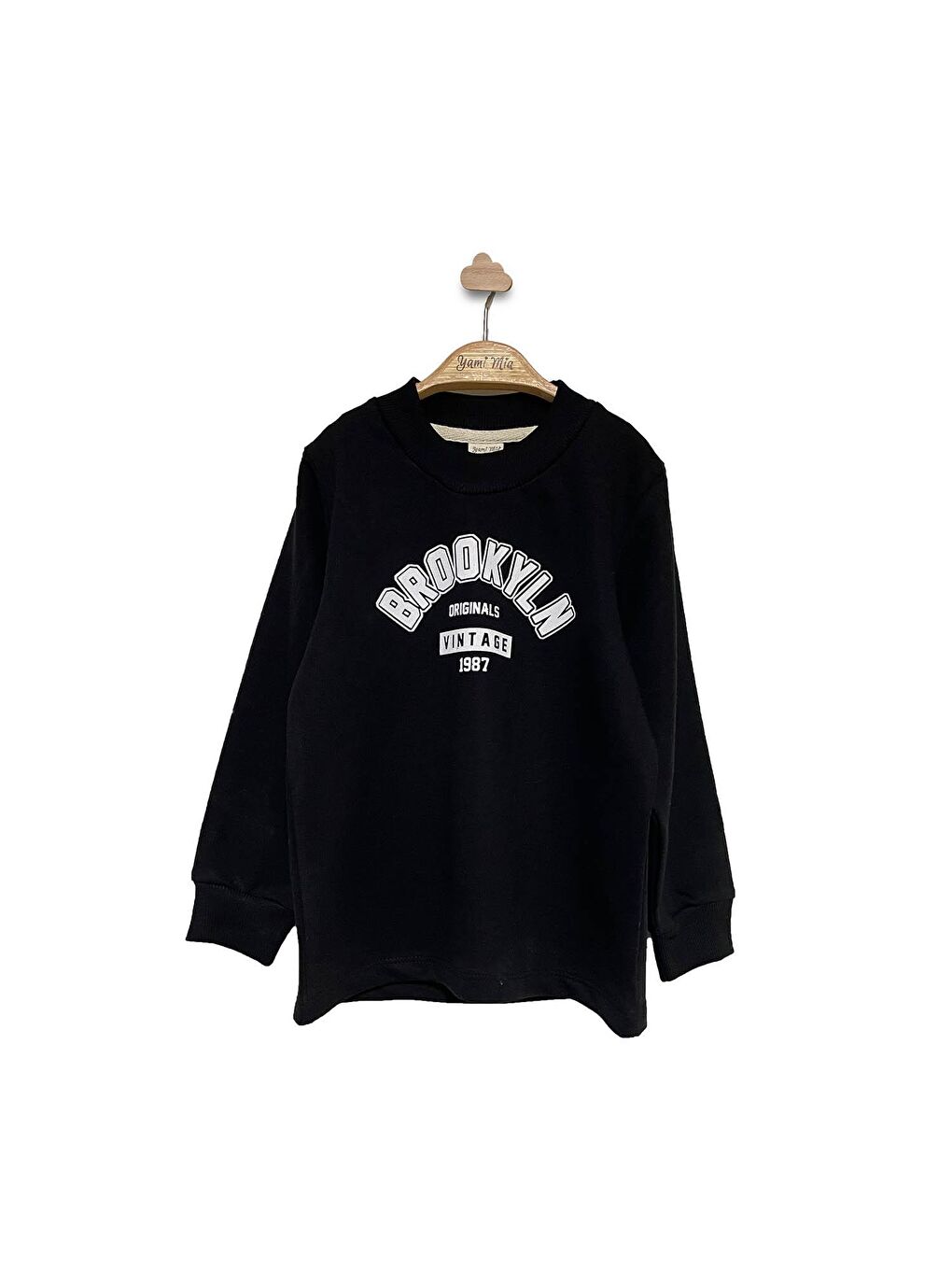 Yami Mia Siyah Baskılı Sweatshirt - 2