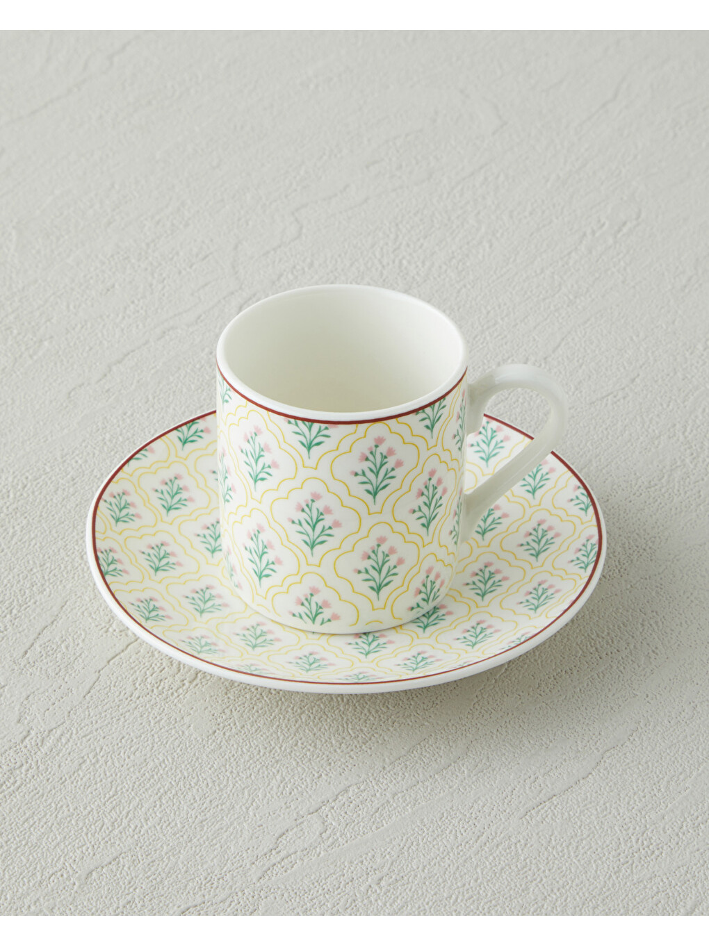 Beyaz Neva New Bone China 4 Parça 2 Kişilik Kahve Fincan Takımı 80 Ml Renkli-2