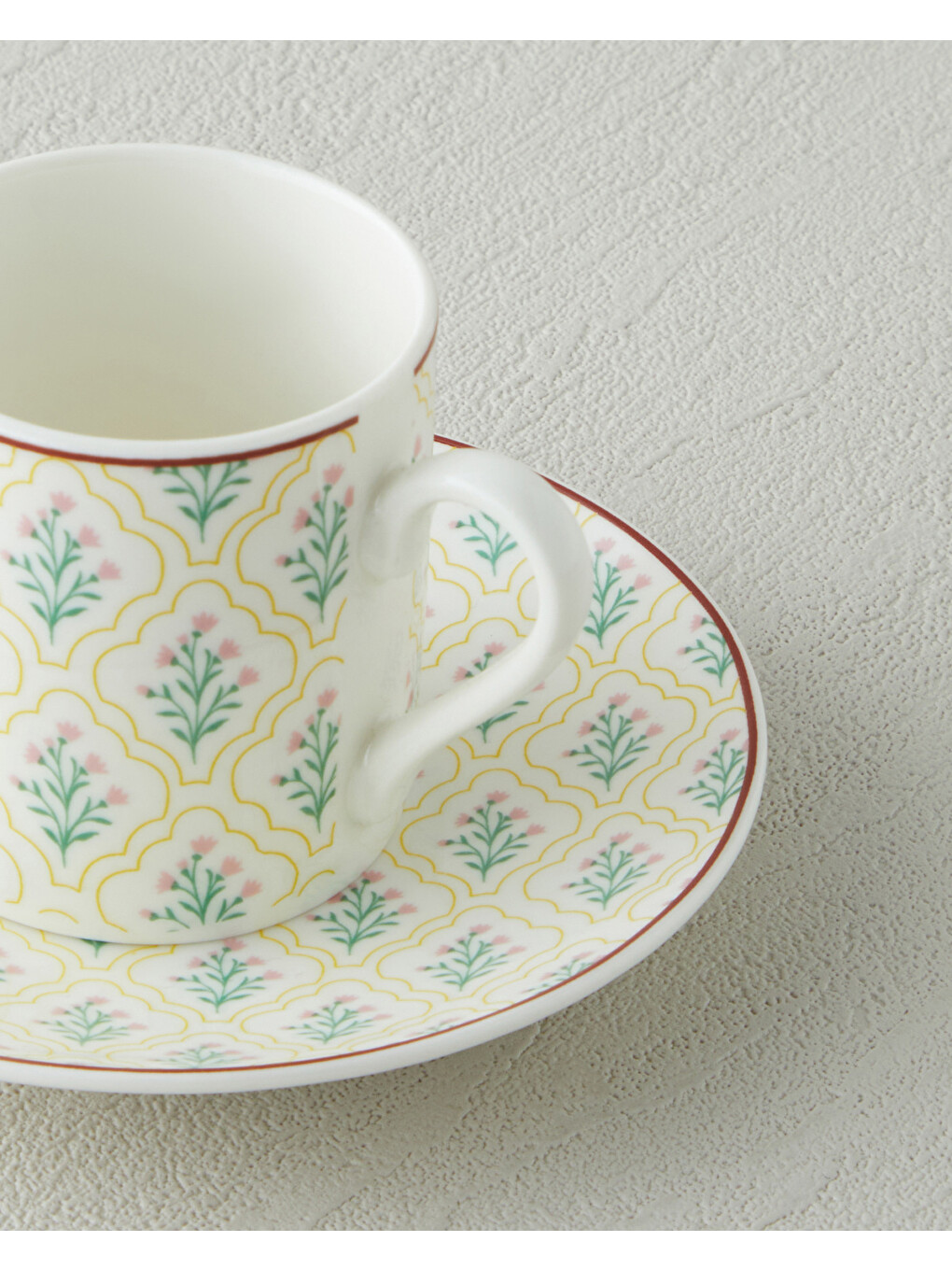 Beyaz Neva New Bone China 4 Parça 2 Kişilik Kahve Fincan Takımı 80 Ml Renkli-3