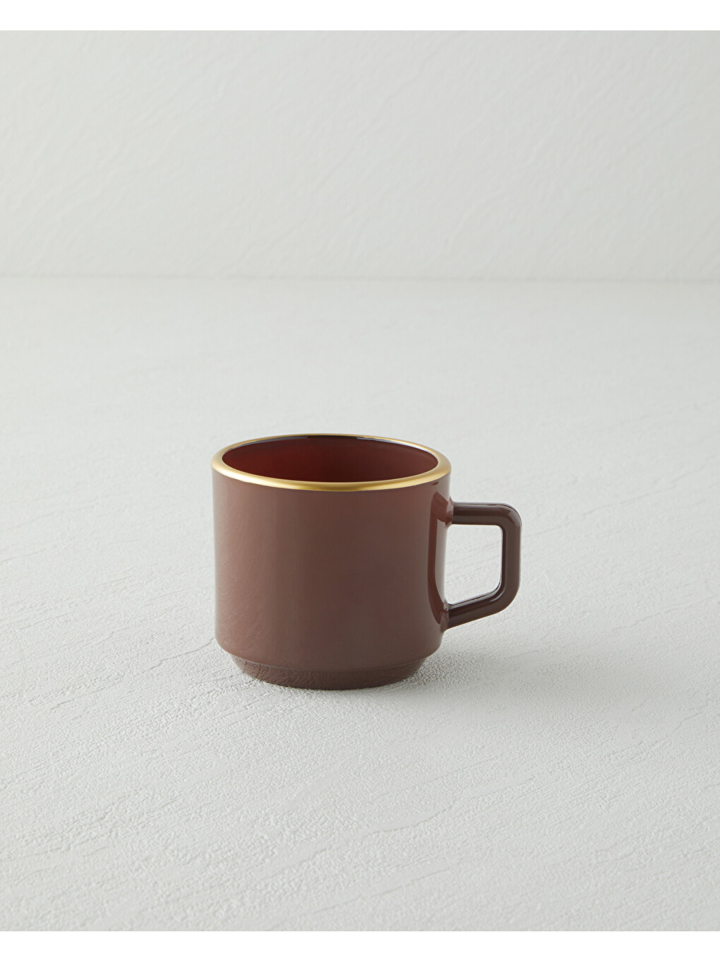 Brownfall Cam Standlı Ve 4’lü Kupa 180 Ml Kahverengi-gold-2