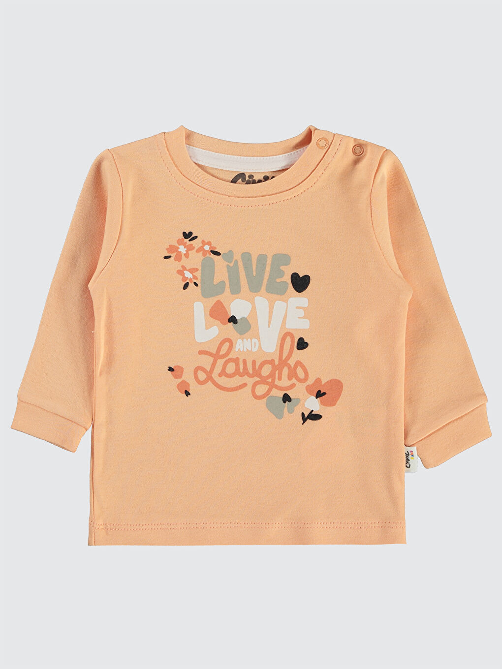 Civil Pembe Baby Kız Bebek 2'li Sweatshirt 6-18 Ay Somon - 2