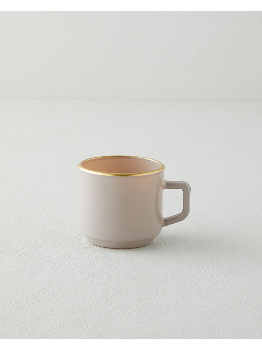 Brownfall Cam Standlı Ve 4’lü Kupa 180 Ml Kahverengi-gold-3