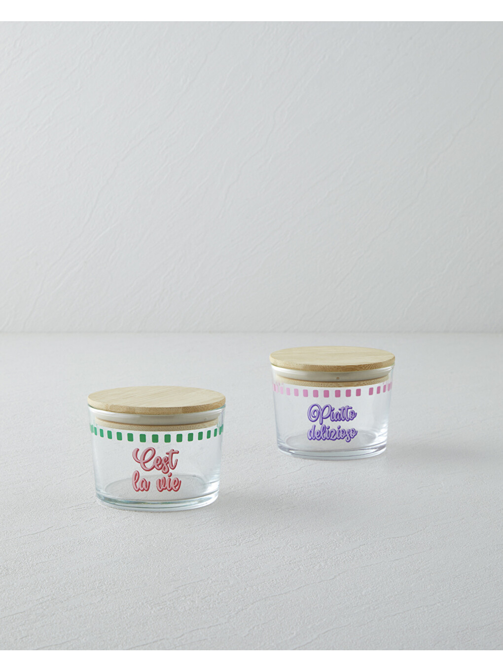 Piatto Cest Cam 2'li Baharatlık 220 Ml - 220 Ml Pembe - Lila