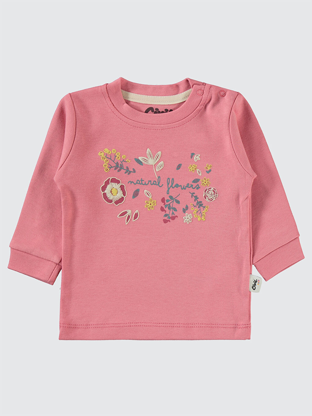 Civil Pembe Baby Kız Bebek 2'li Sweatshirt 6-18 Ay Gül - 2