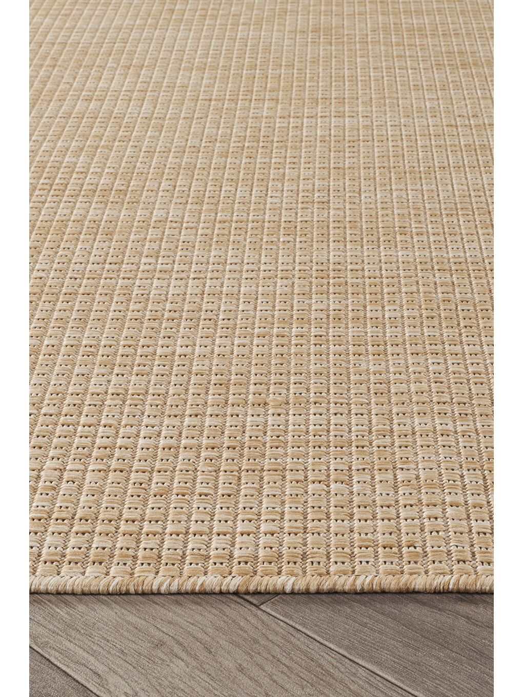 Sisalux 3083 Bej Sisal Dokuma Jüt Kilim Hav Toz Vermez Halı Salon Mutfak Oda Halısı-60x100-3