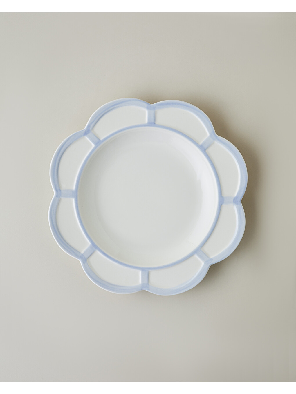 Soft Cloud Stoneware Çukur Tabak 26 Cm Açık Mavi-1