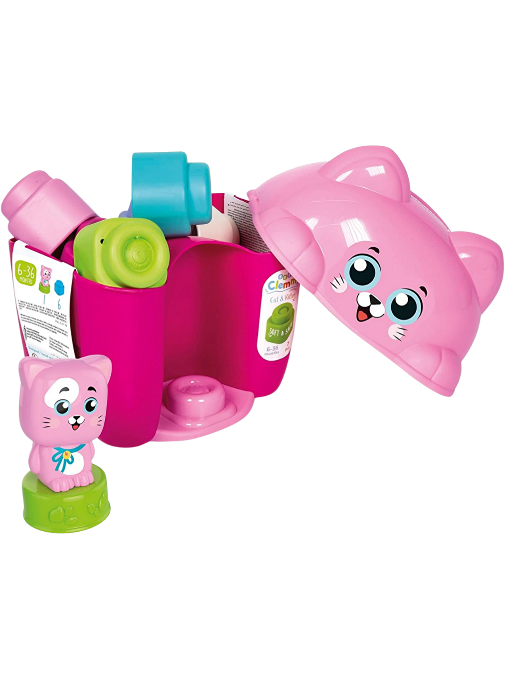 Soft Clemmy Yumuşak Blok Kova Seti Kedicik-1