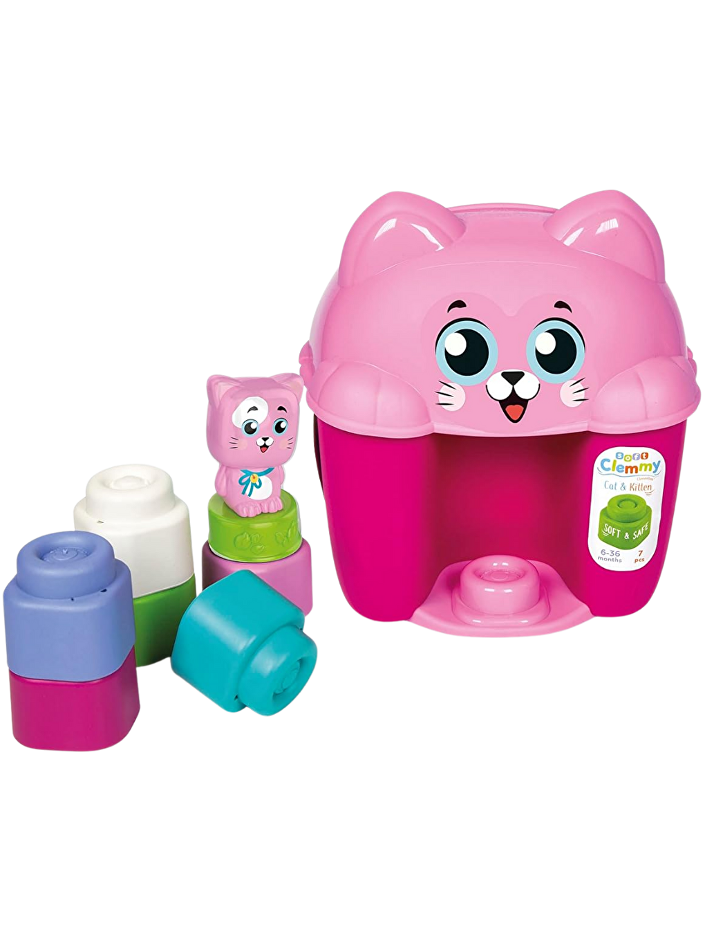 Soft Clemmy Yumuşak Blok Kova Seti Kedicik-2