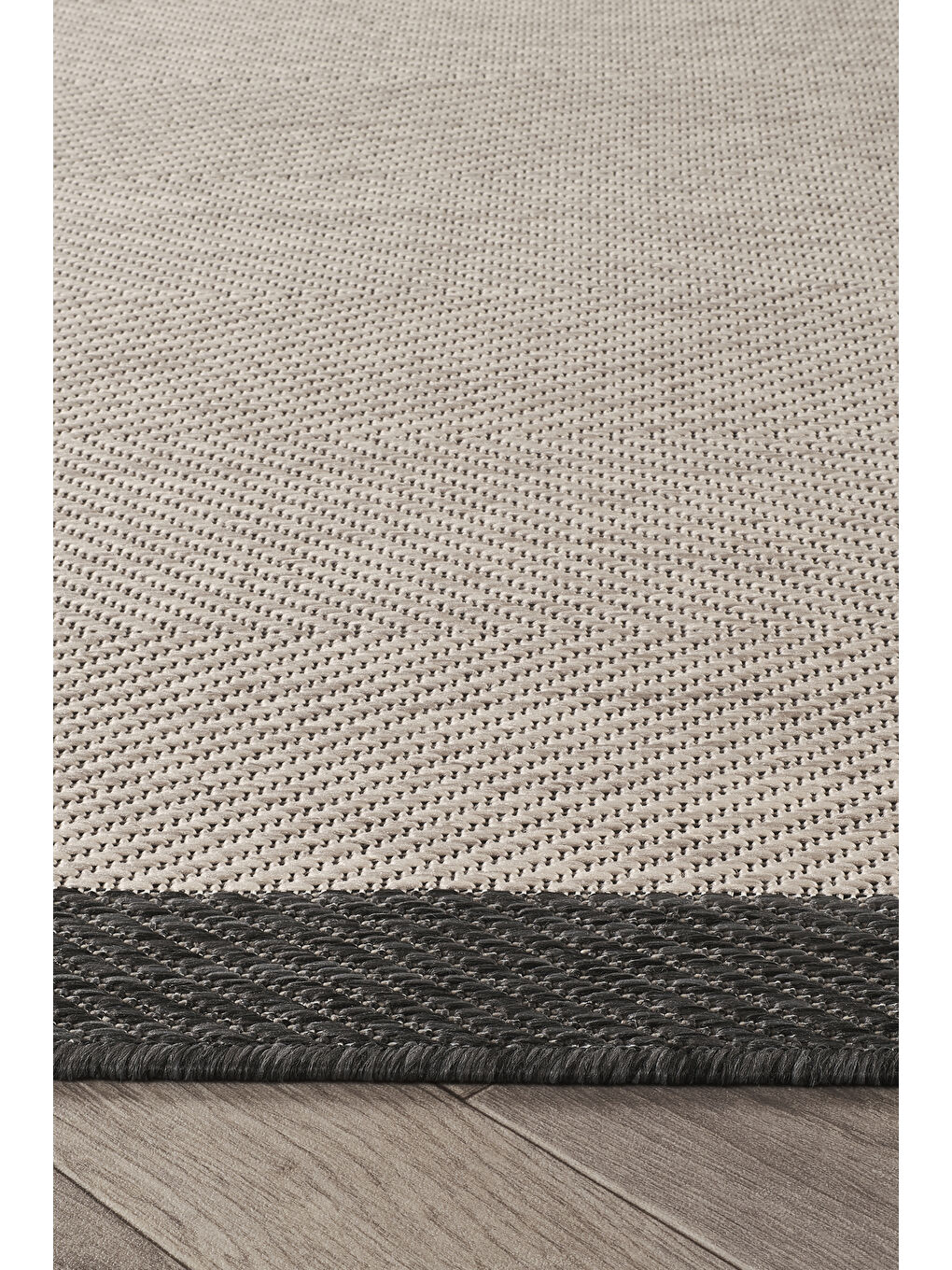 Sisalux 3088 Gri Antrasit Sisal Dokuma Jüt Hav Toz Vermez Mutfak Oda Halısı-80x150-3