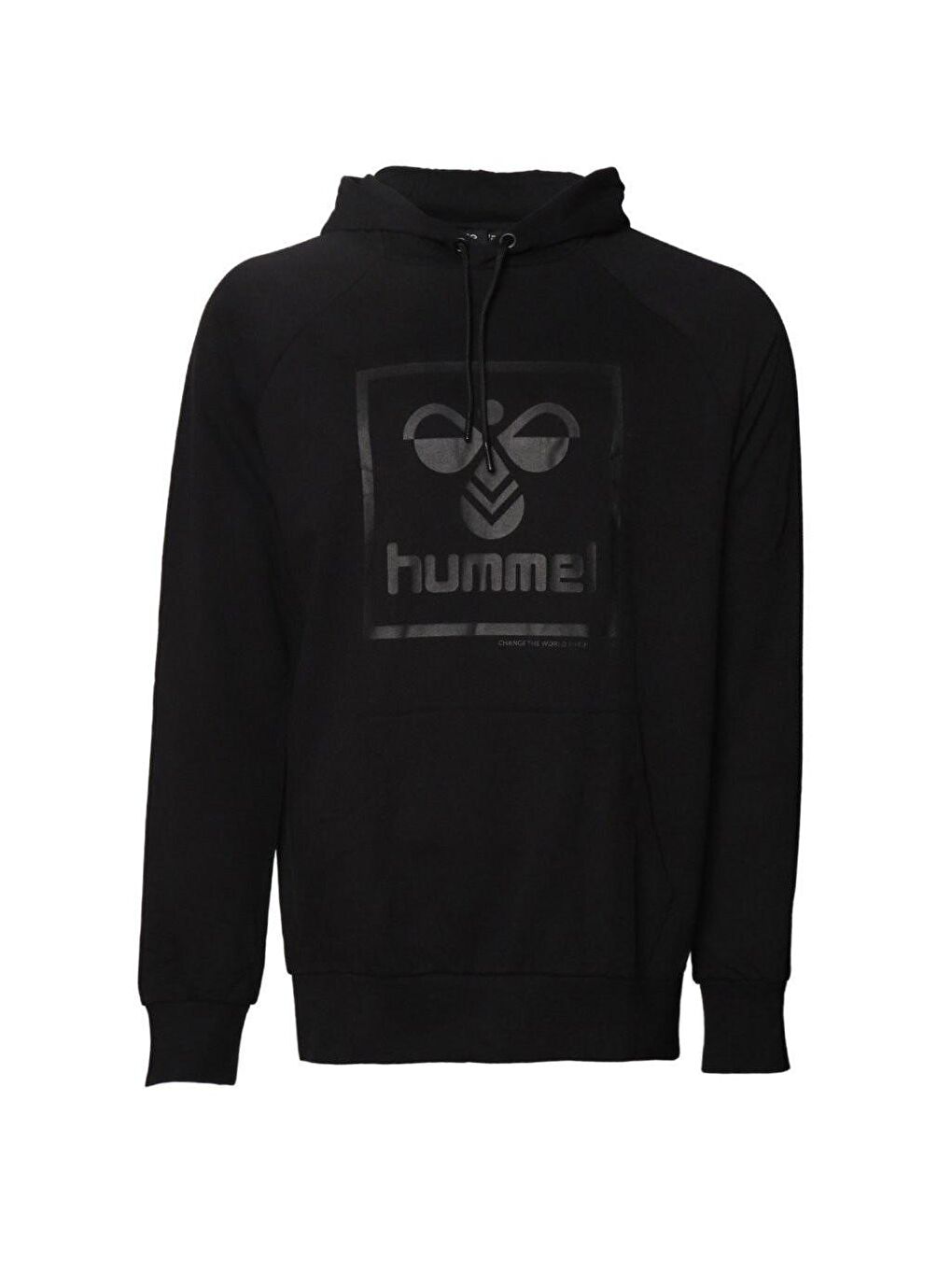 Hummel Siyah T-Isam 2.0 Erkek Siyah Baskılı Kapüşonlu Sweatshirt