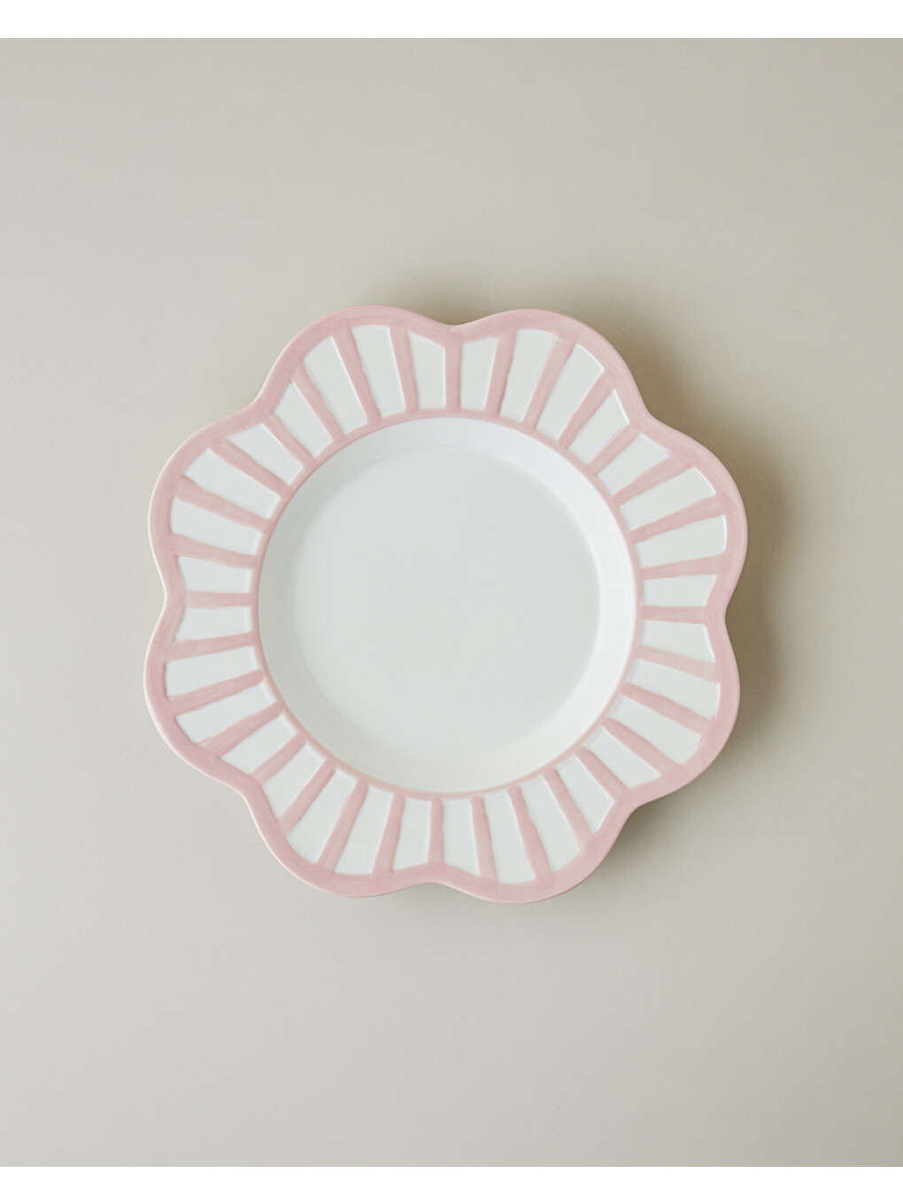 Soft Cloud Stoneware Servis Tabağı 27,5 Cm Açık Pembe-1