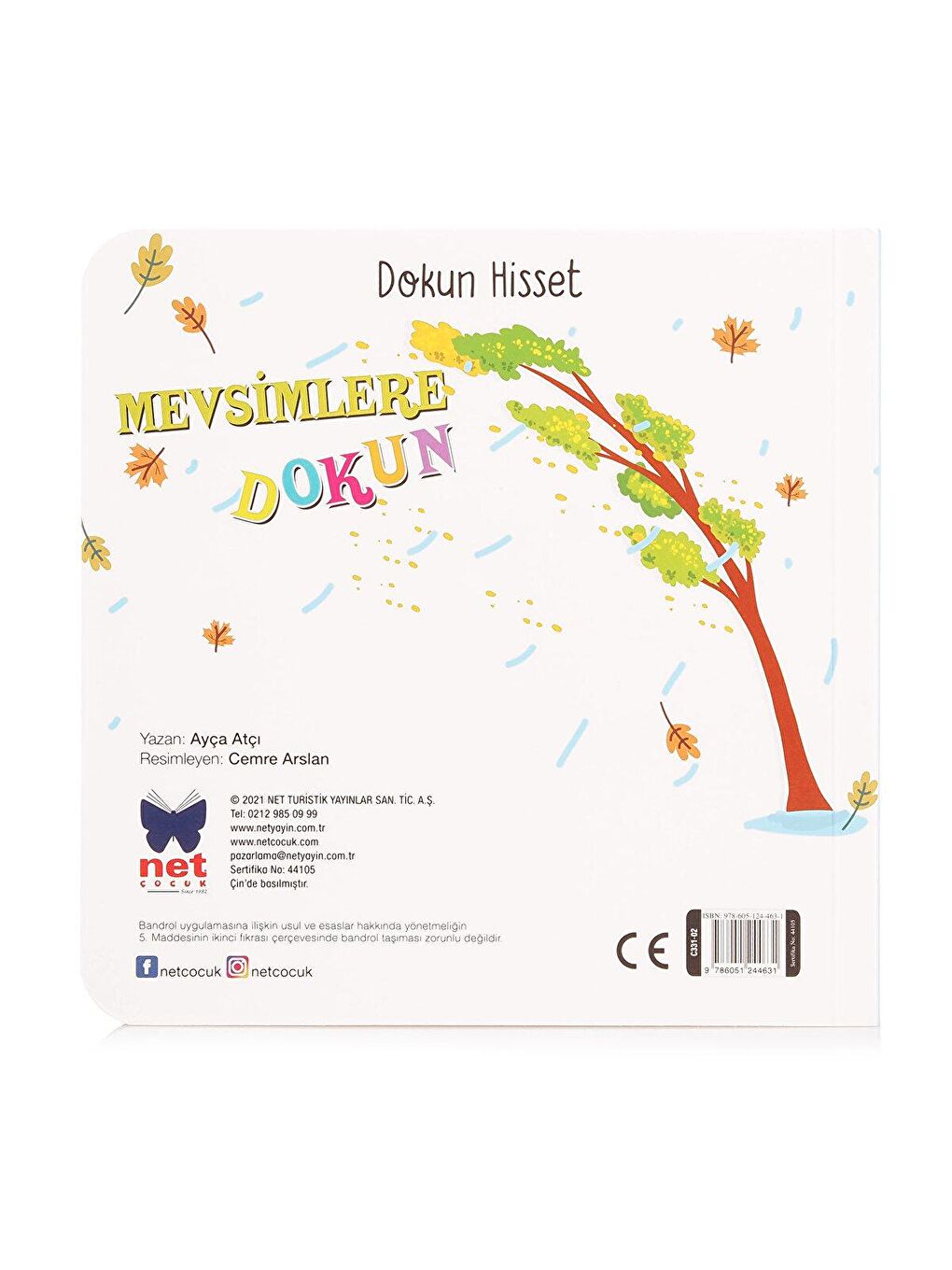 Net Çocuk Yayınları Karışık Dokun Hisset Mevsimlere Dokun Eğitici Kitap - 1