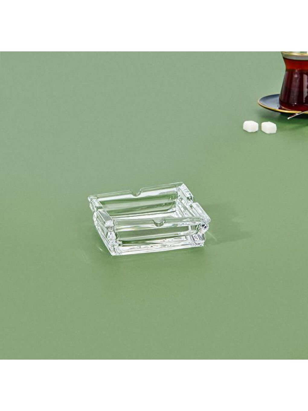 Renksiz Ware Cam Küllük - Şeffaf - 10x3,5 cm