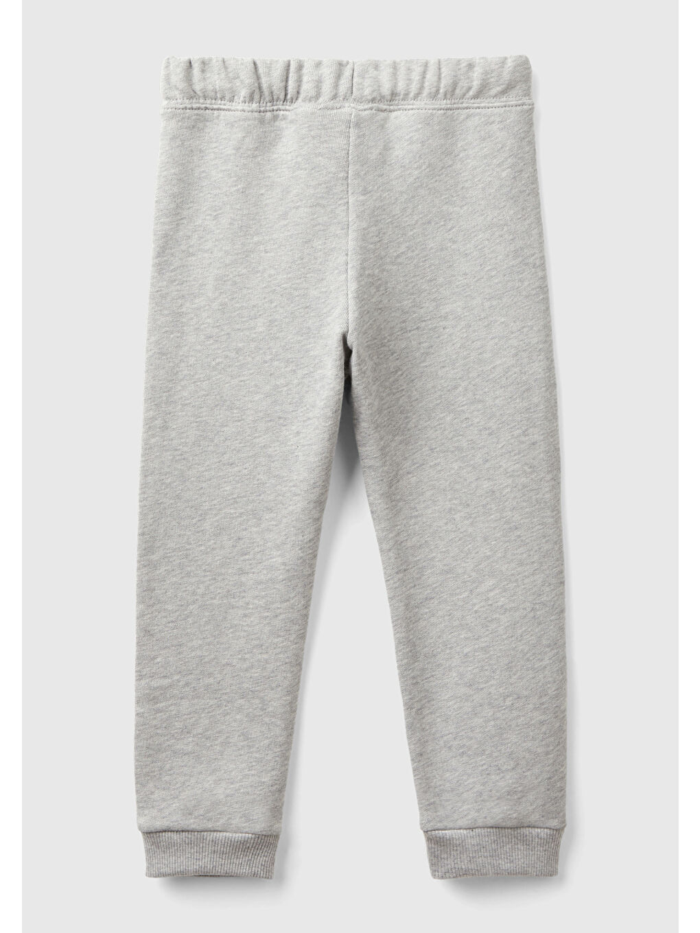 Kız Çocuk Gri Melanj Logo İşlemeli Eşofman Altı-1