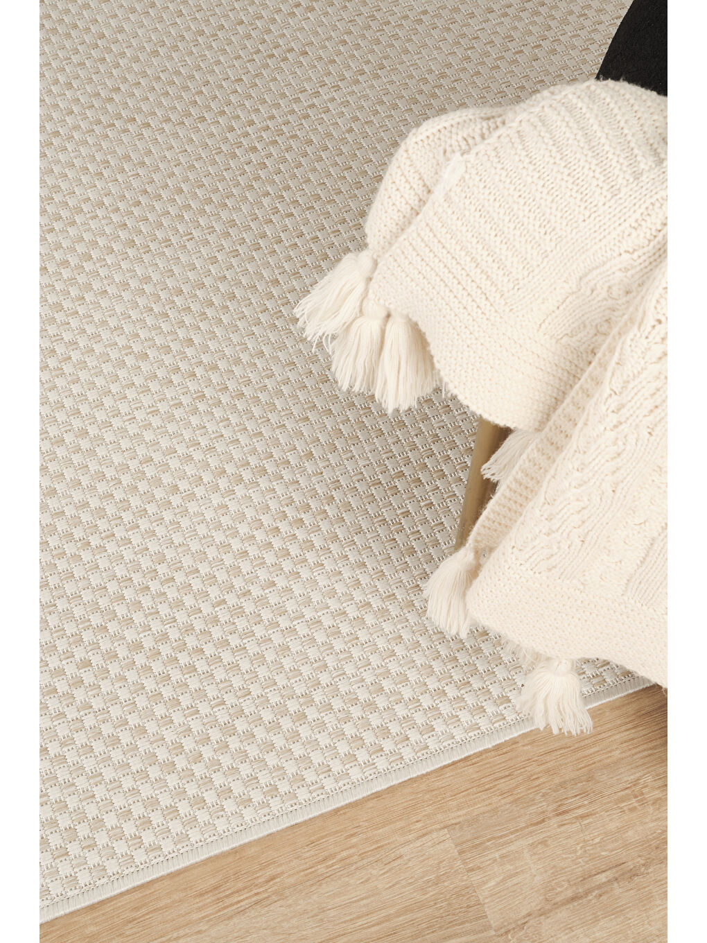 Ekru Sisalux 3081 Krem Bej Sisal Dokuma Jüt Hav Toz Vermez Halı Salon Mutfak Oda Halısı-160x230-1