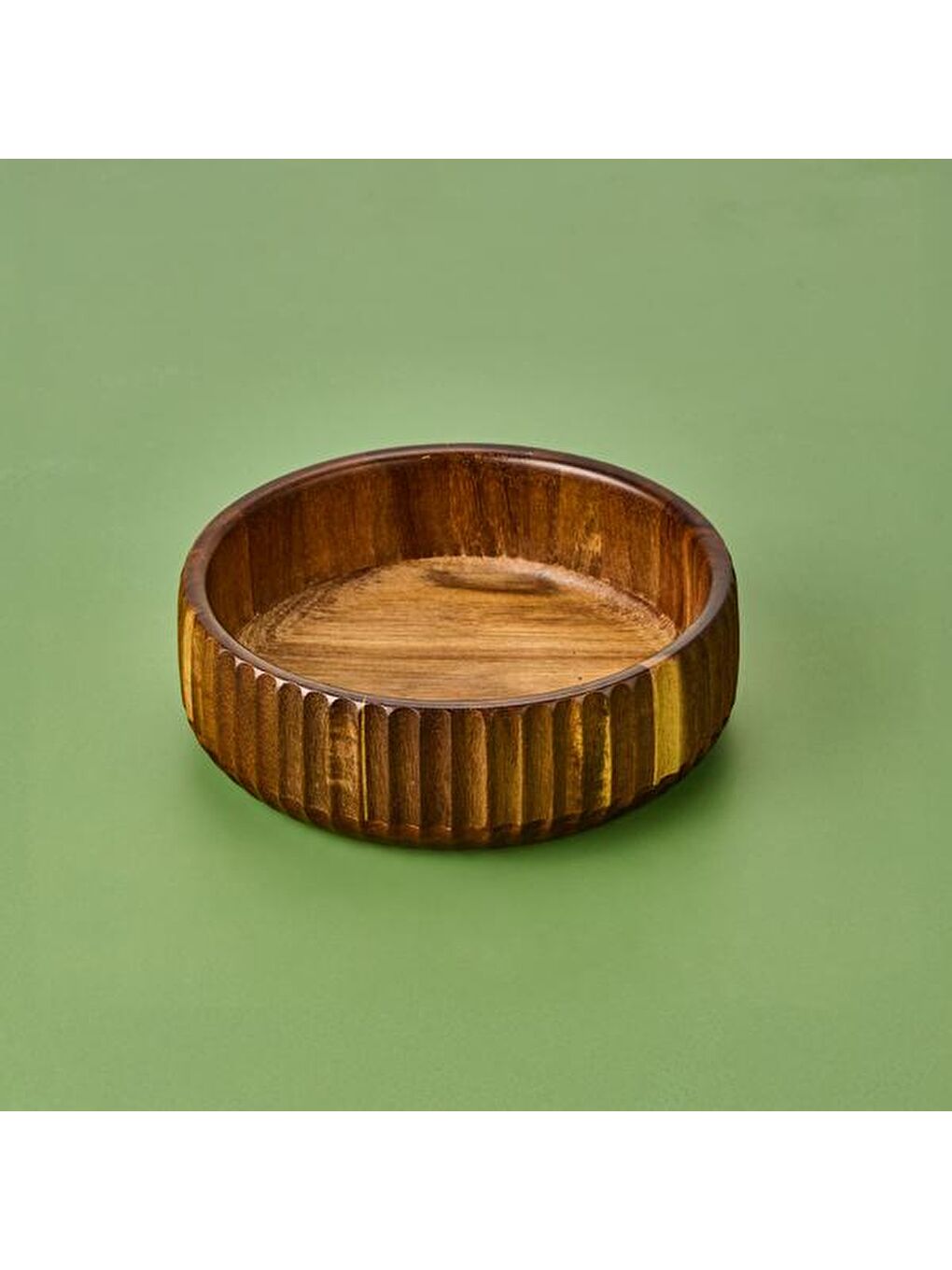 Akasya Curve Kase - Kahverengi - 19 cm-2