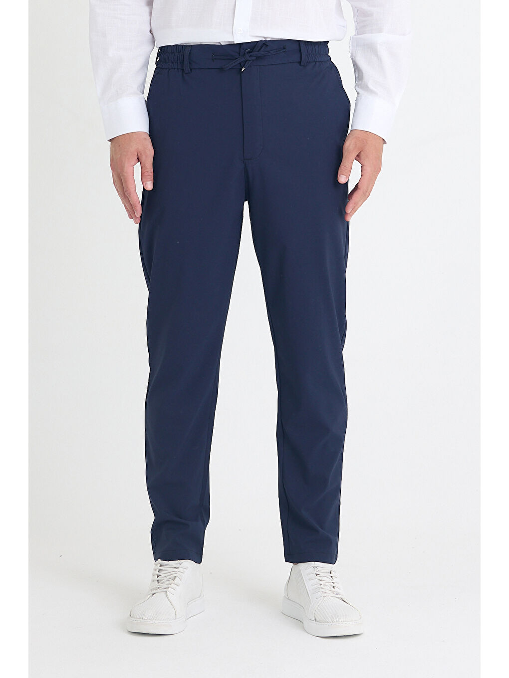 Erkek Lacivert Jogger Kumaş Pantolon-2