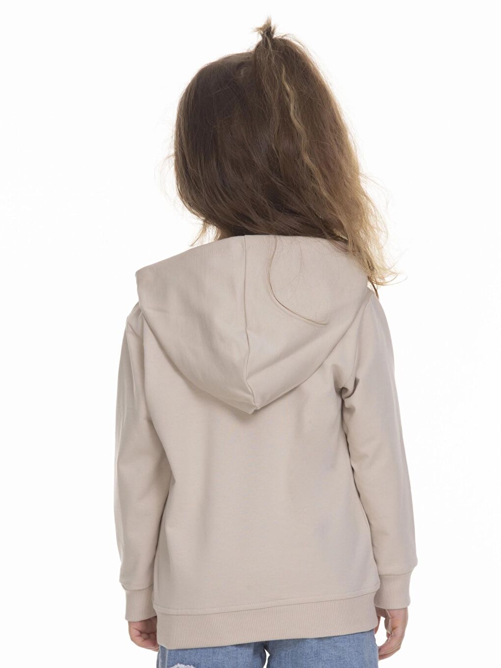 Bej Hey Baskılı Sweat 6901-4