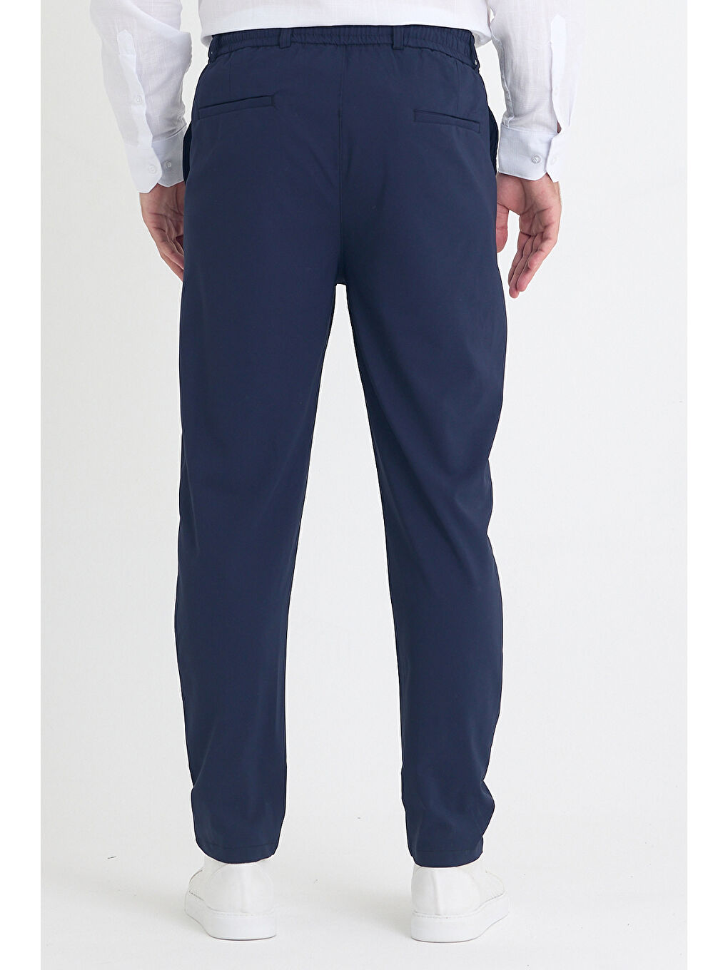 Erkek Lacivert Jogger Kumaş Pantolon-4