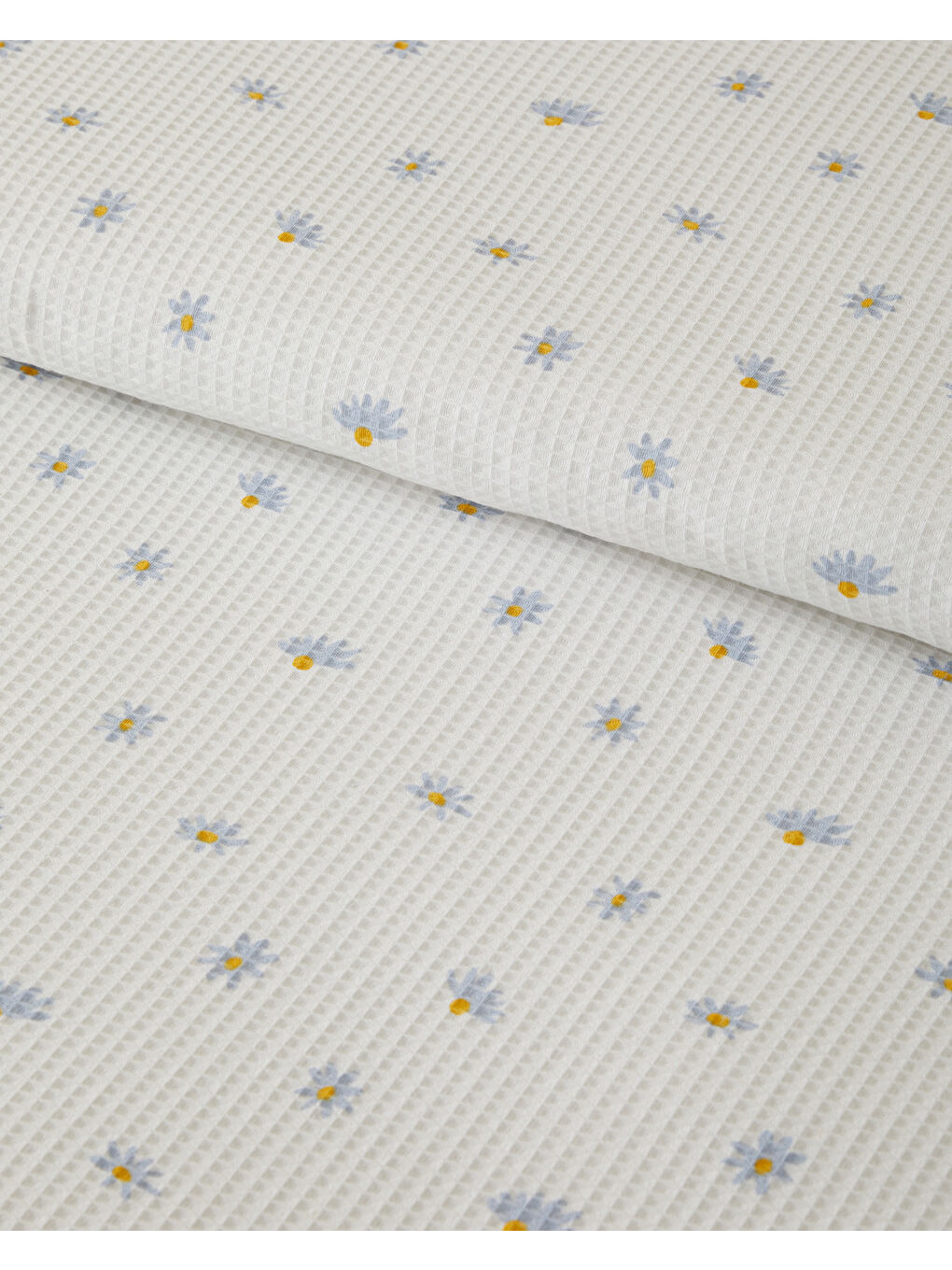 Soft Daisy Çift Kişilik Pike 200x220 cm Mavi-2