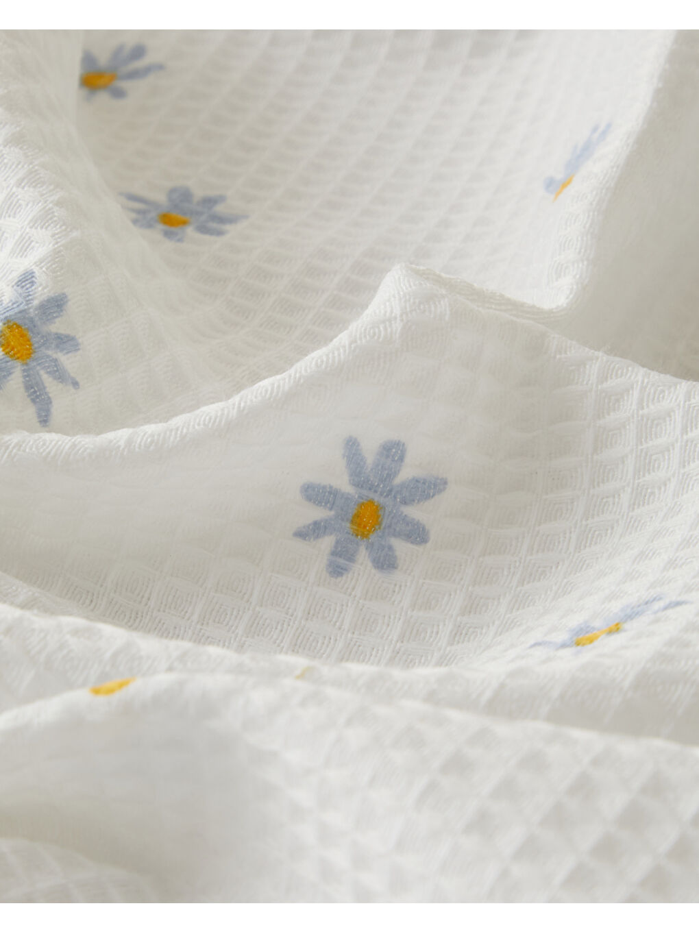 Soft Daisy Çift Kişilik Pike 200x220 cm Mavi-3