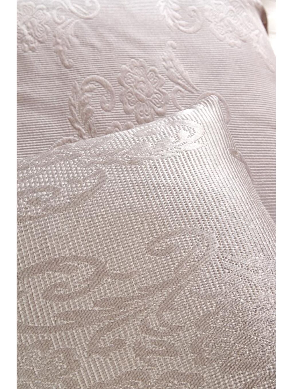 Lale Tek Kişilik 2 Parça Yatak Örtüsü Gri-5