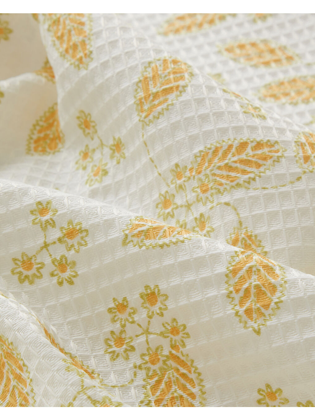 Golden Petals Çift Kişilik Pike 200x220 cm Sarı-3