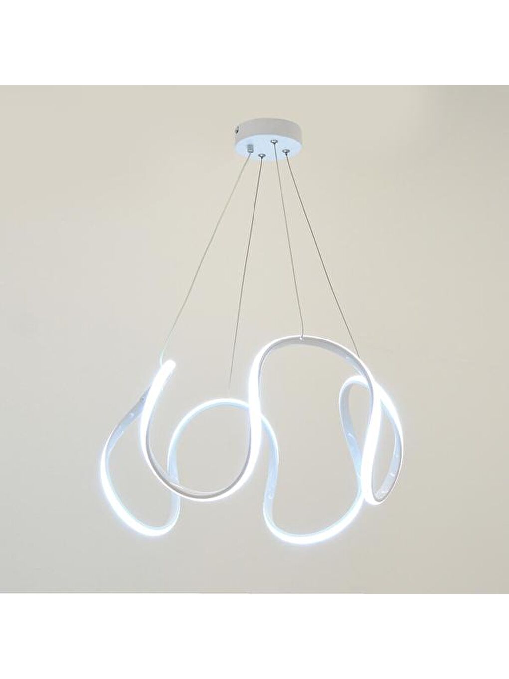 Dalga Ledli Avize - Sarı / Işığı / Beyaz-3