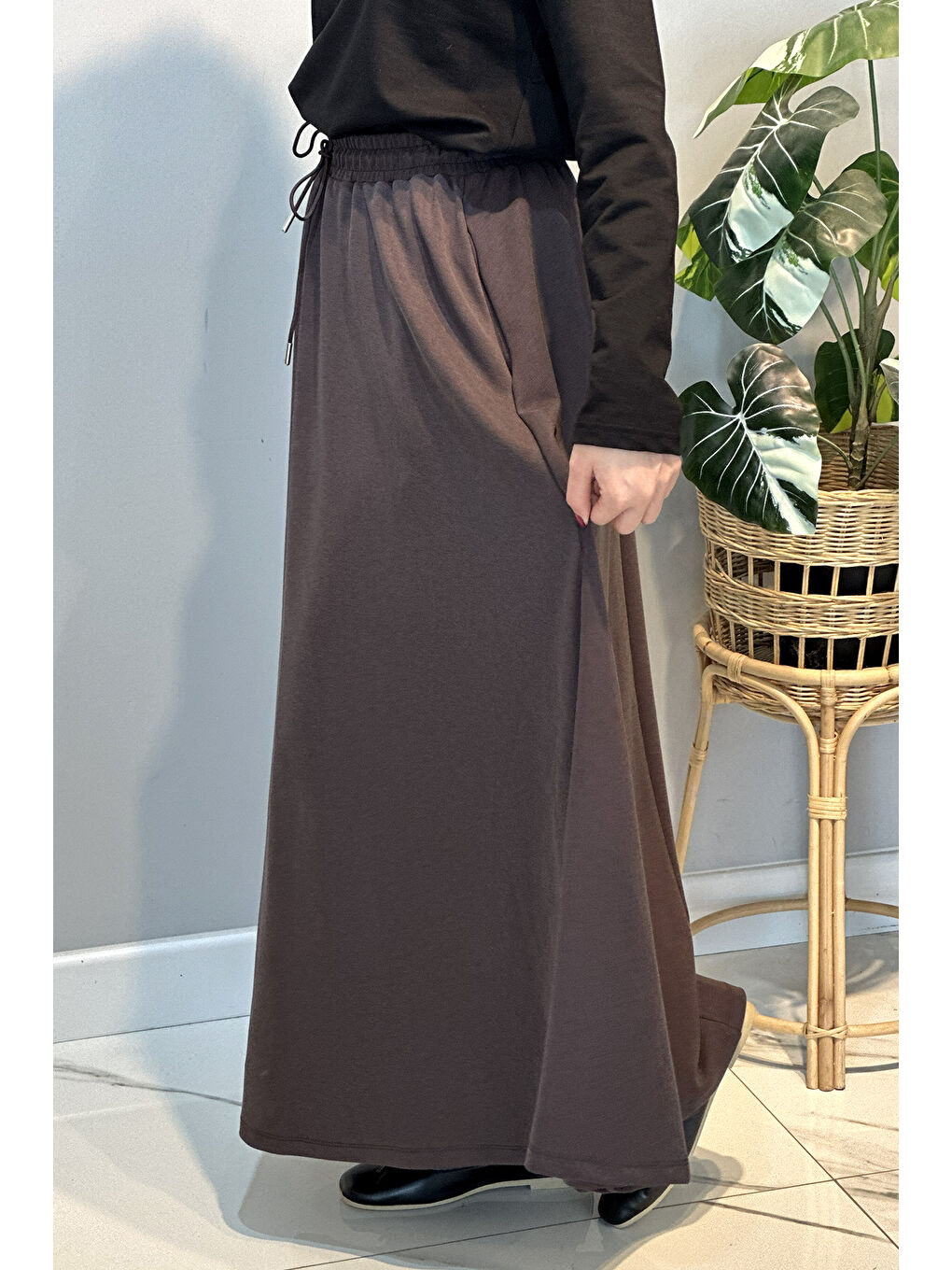 Cupra Kloş Etek 36469 Kahverengi-1