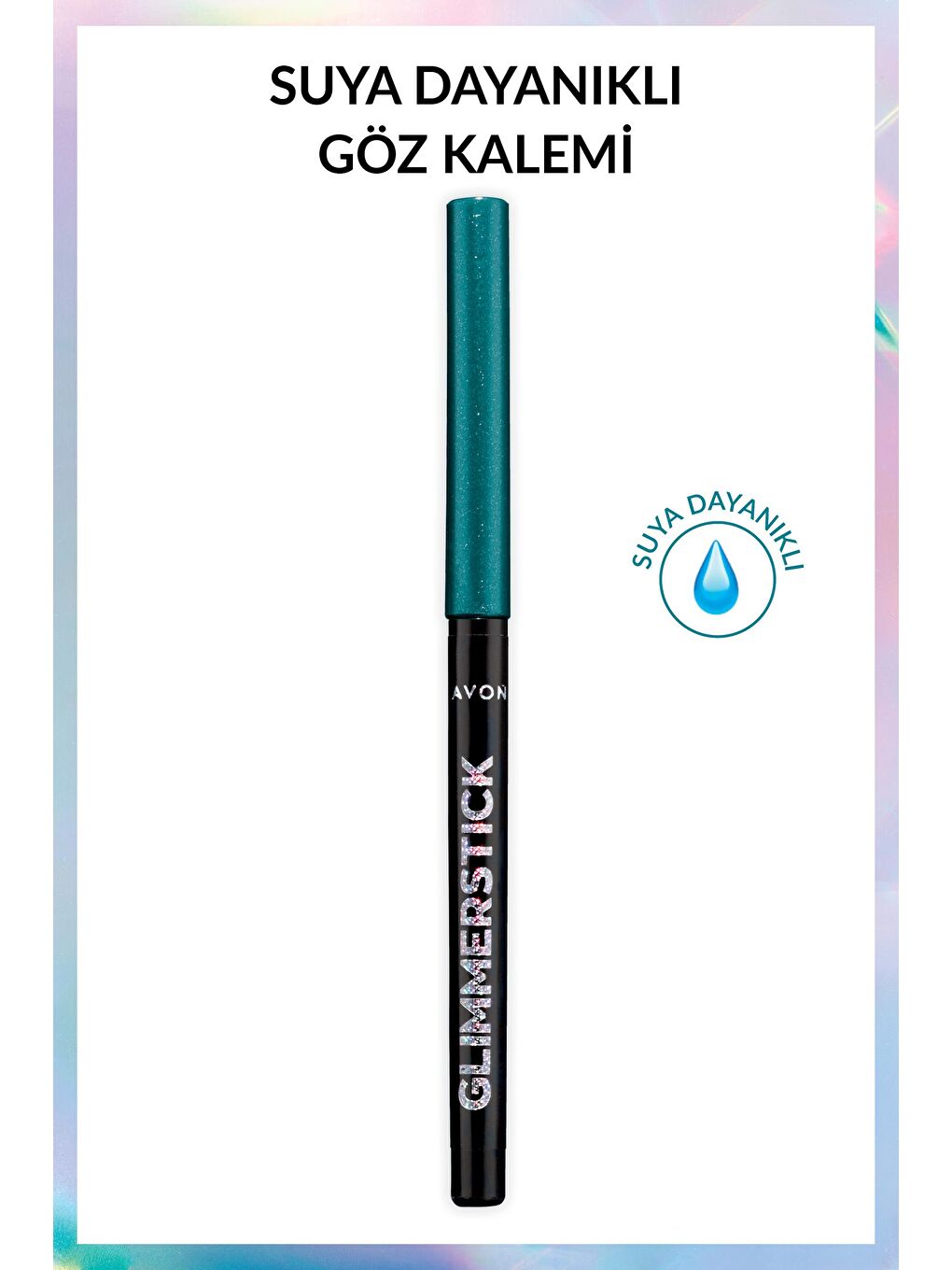 AVON Renksiz Glimmersticks Pırıltılı Asansörlü Suya Dayanıklı Göz Kalemi Teal Sparkle