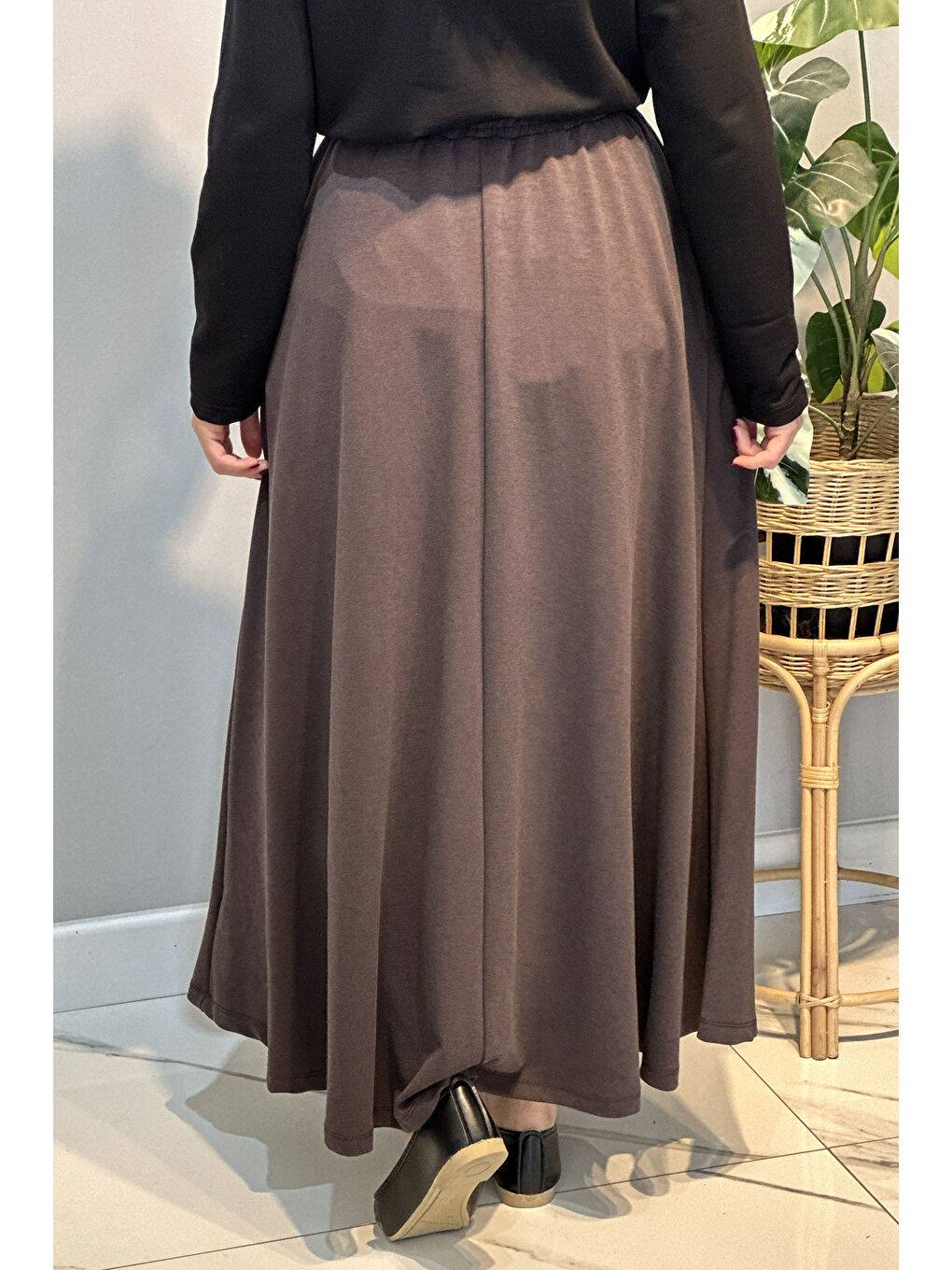 Cupra Kloş Etek 36469 Kahverengi-3