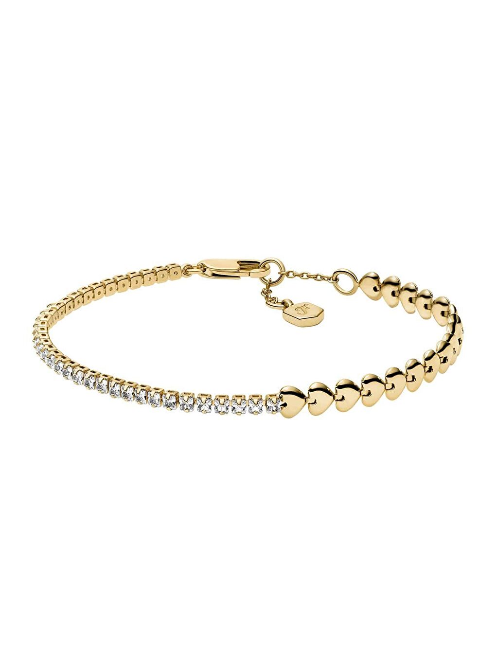 Sarı JA7303-710 Kalpli Kadın Bileklik