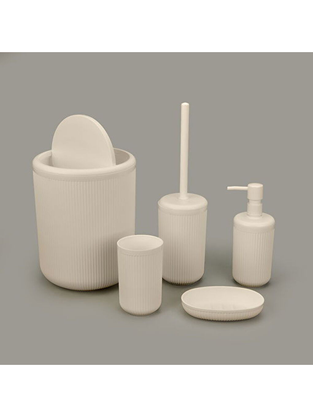 Bath Linea 5'li Banyo Seti - Bej-3