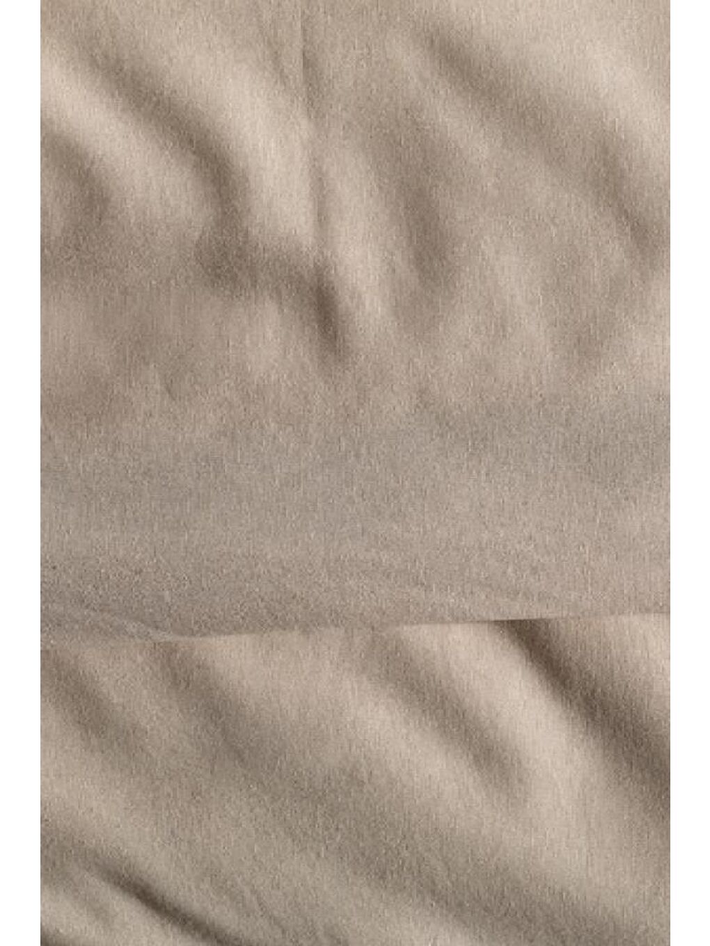 Karışık Fransız Dantelli Vase Çeyizlik Nevresim Takımı Cappucino-4